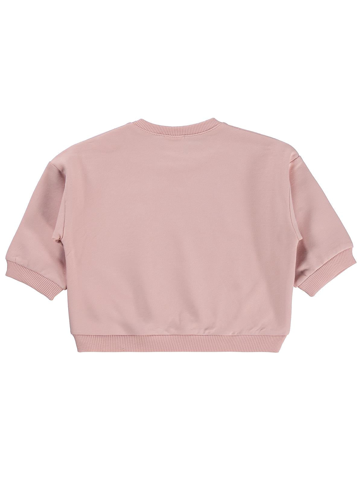 Civil Baby Civil Basic Kalp Etiketli 6-18 Ay Sweatshirt - Pembe