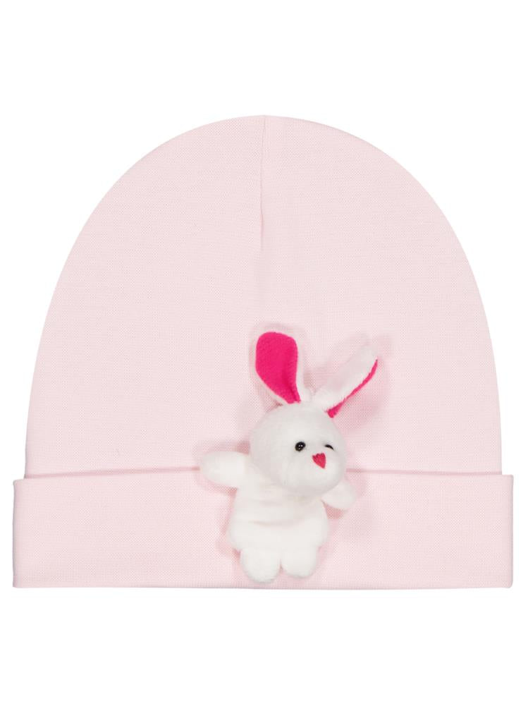 Civil Baby Küçük Oyuncaklı Bebe Şapka Bere ve Setler - Pembe