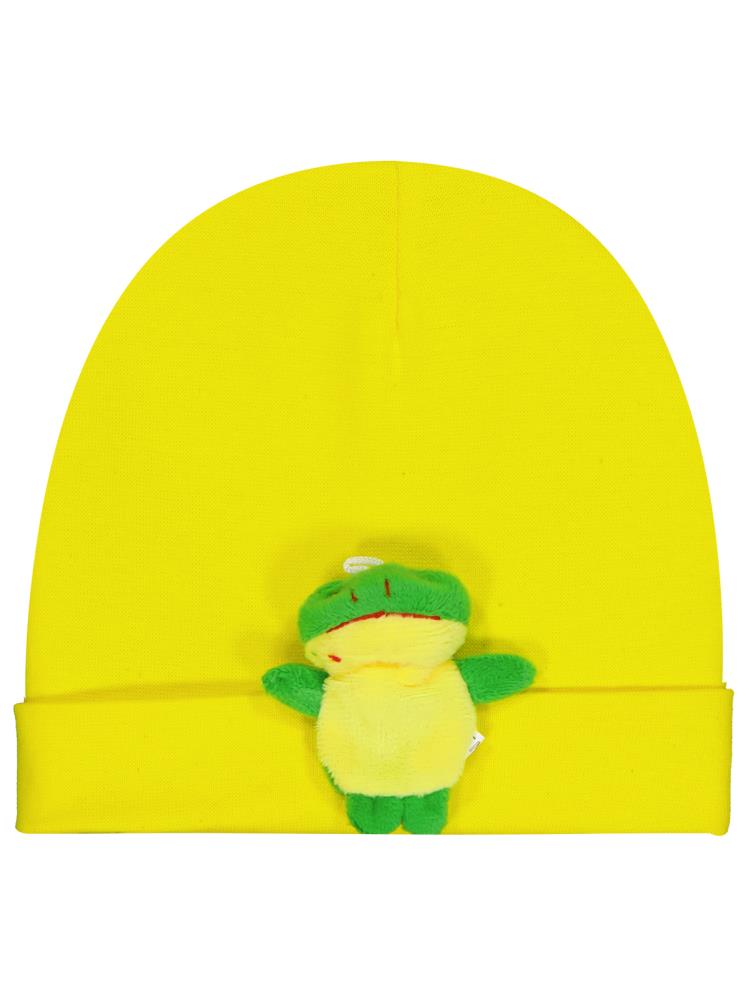 Civil Baby Küçük Oyuncaklı Bebe Şapka Bere ve Setler - Sarı