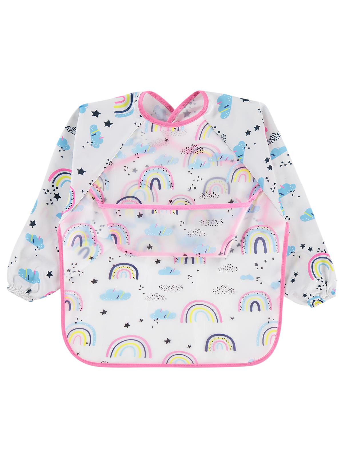 Civil Baby Gökkuşağı Empirme Mama Önlüğü - Ekru