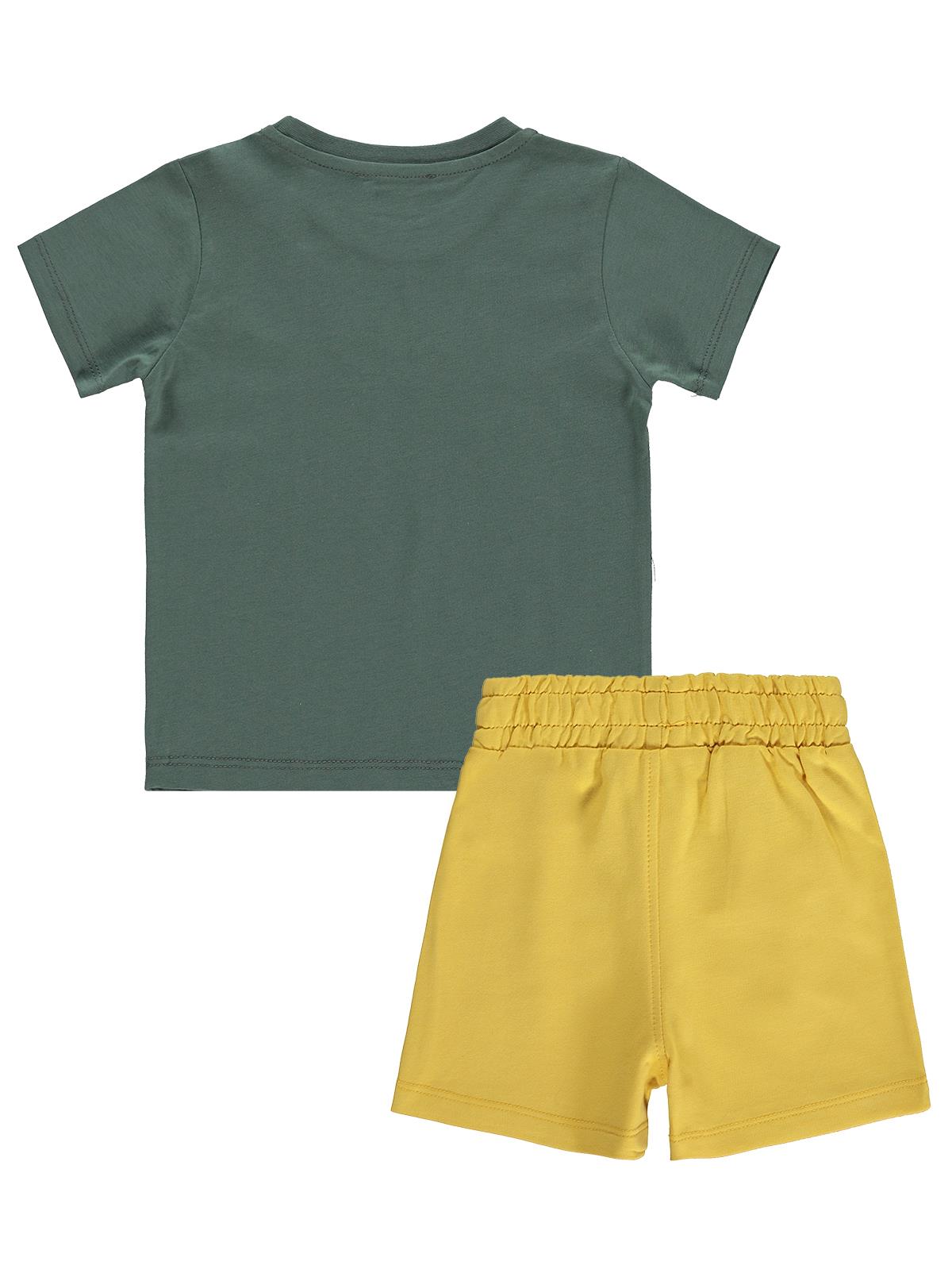 Civil Boys Palmiye Baskılı 3'lü Set 2-5 Yaş Takım