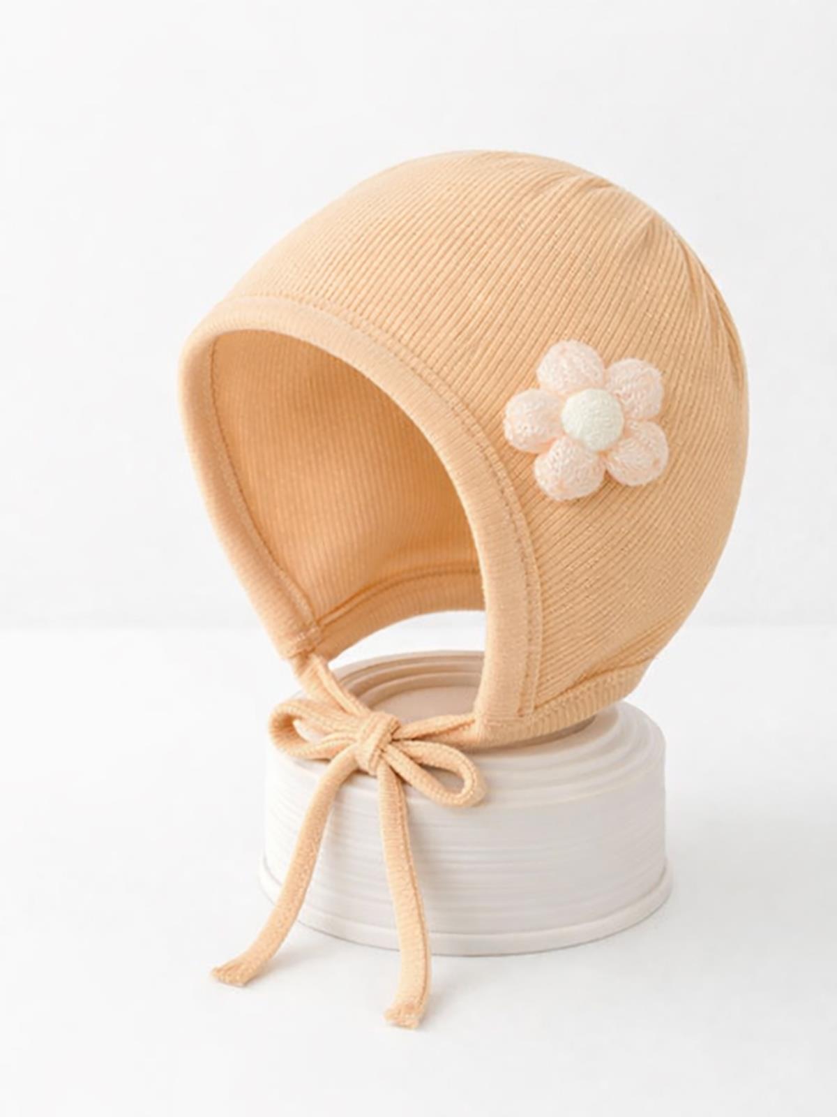 Civil Baby Papatya Oyuncaklı Bebe Şapka Bere ve Setler - Pudra