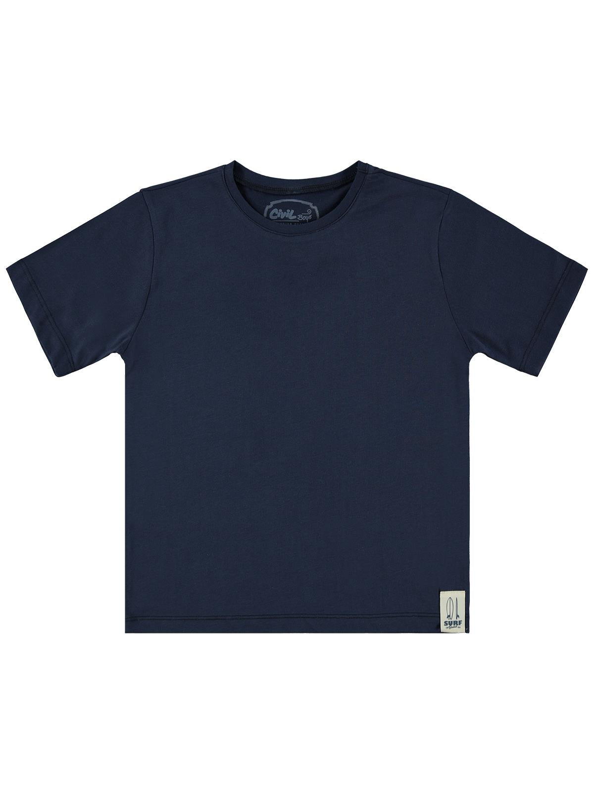 Civil Boys Basic Surf Etiketli 10-13 Yaş Tişört - Lacivert