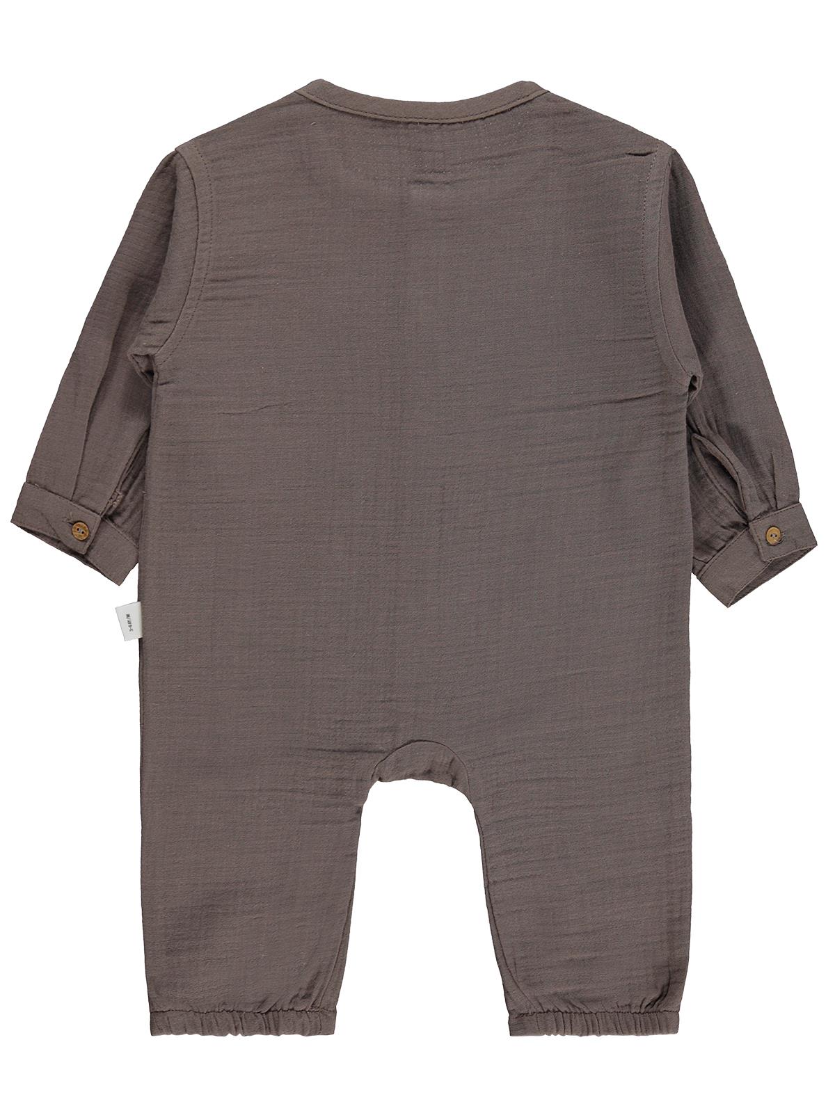 Civil Baby Palmiye Nakışlı 3-12 Ay Tulum - Kahverengi