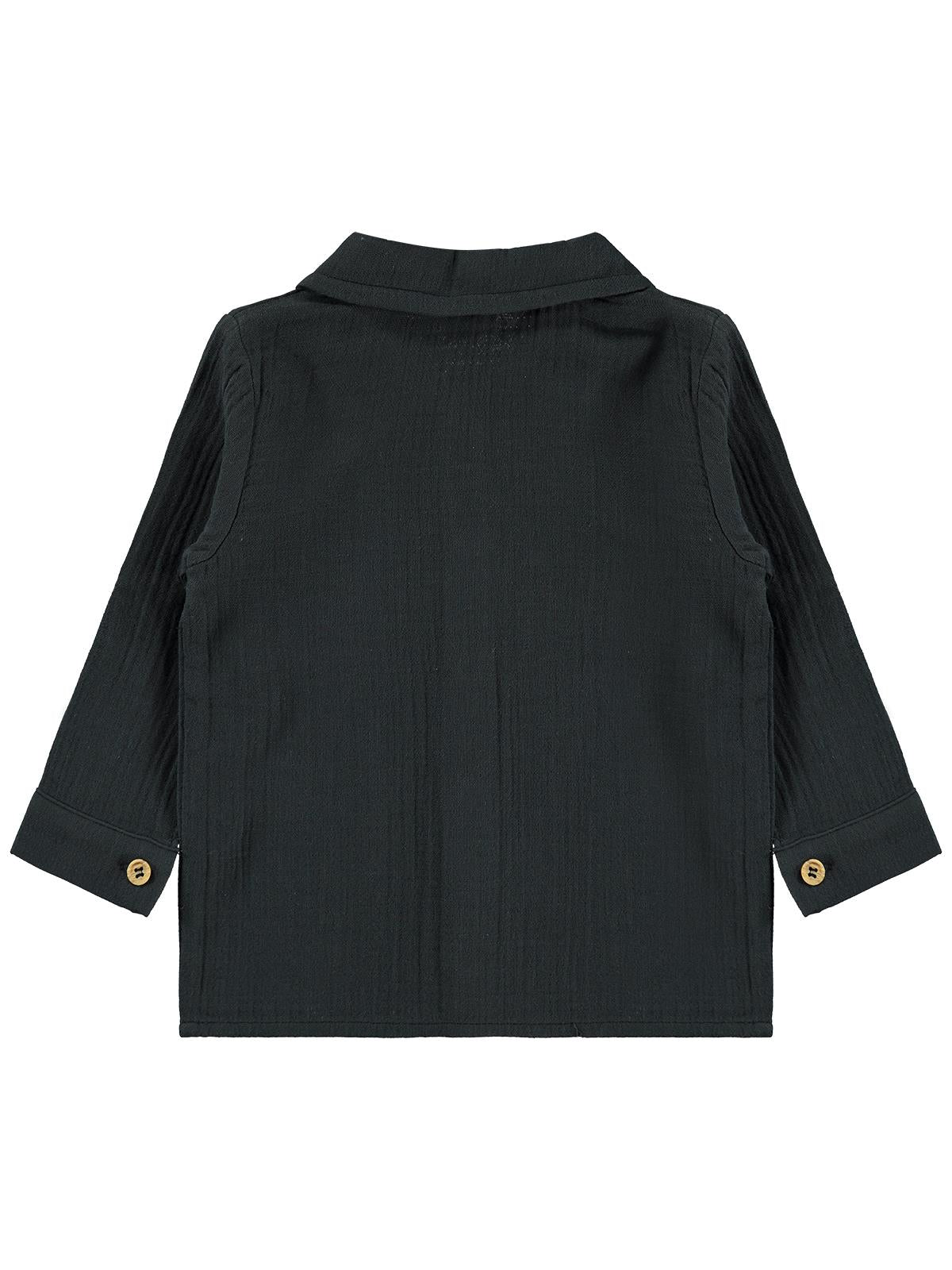 Civil Baby Müslin Uzun Kol 6-18 Ay Gömlek - Gri