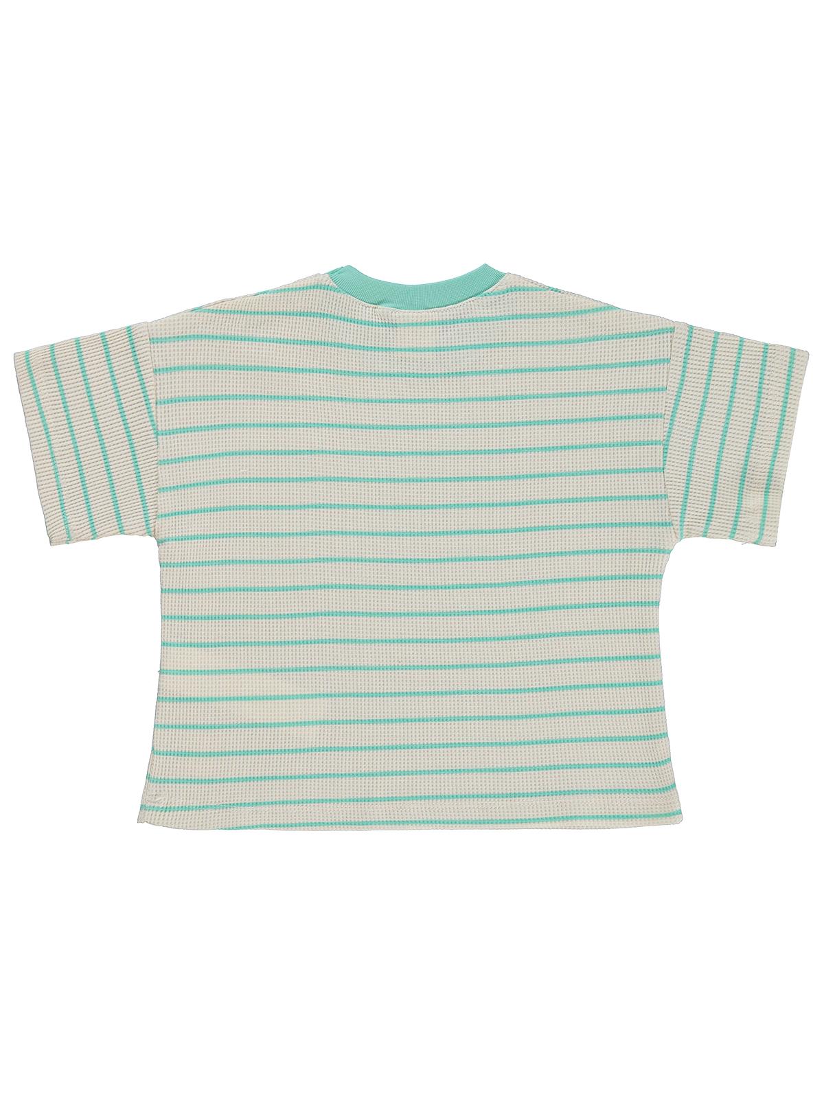 Civil Baby Çizgili 6-18 Ay Tişört - Bej