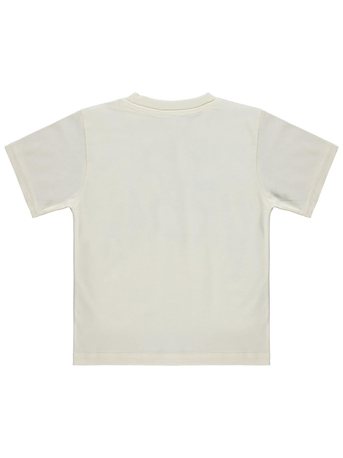 Civil Boys Urban Basklı 2-5 Yaş Tişört - Ekru