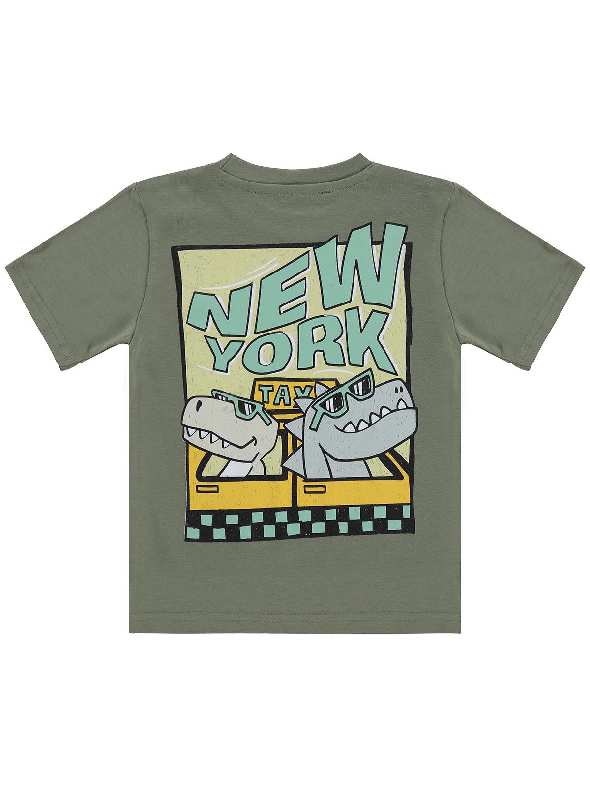 Civil Boys NEWYORK Basklı 2-5 Yaş Tişört - Haki