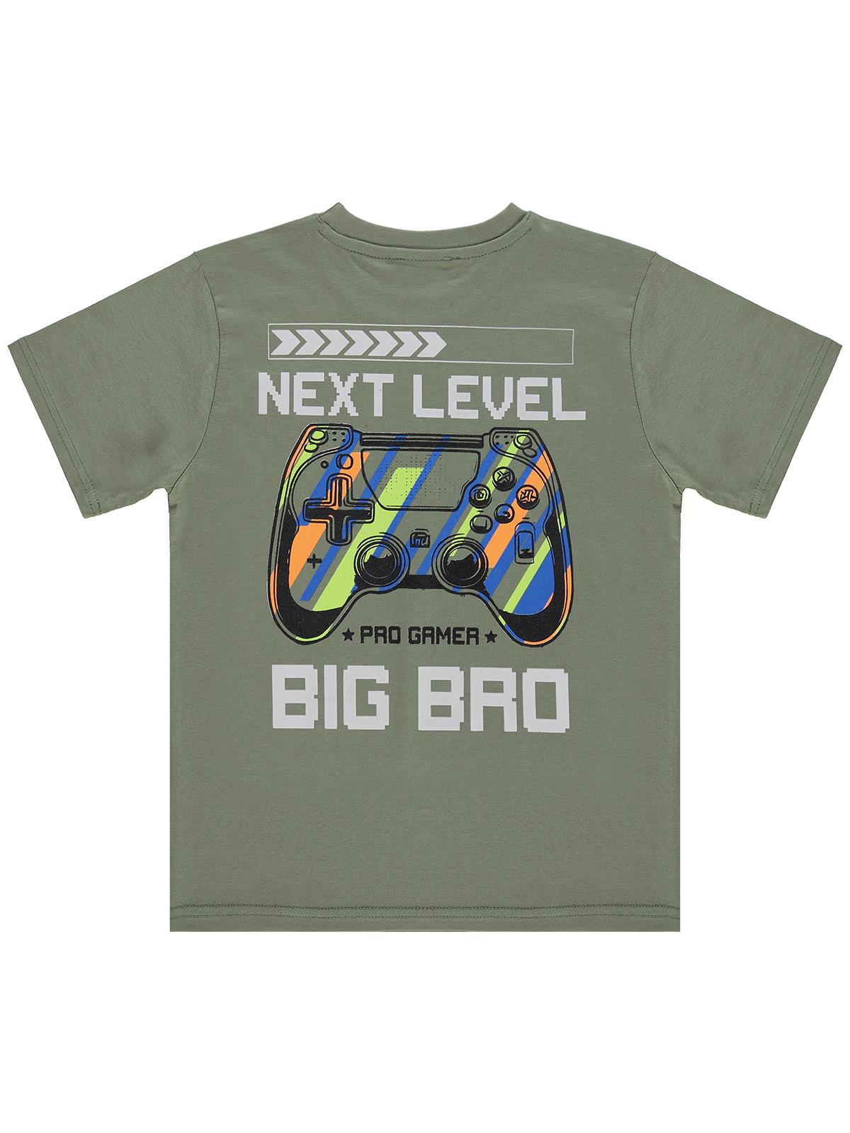 Civil Boys Next Level Baskılı 6-9 Yaş Tişört - Haki