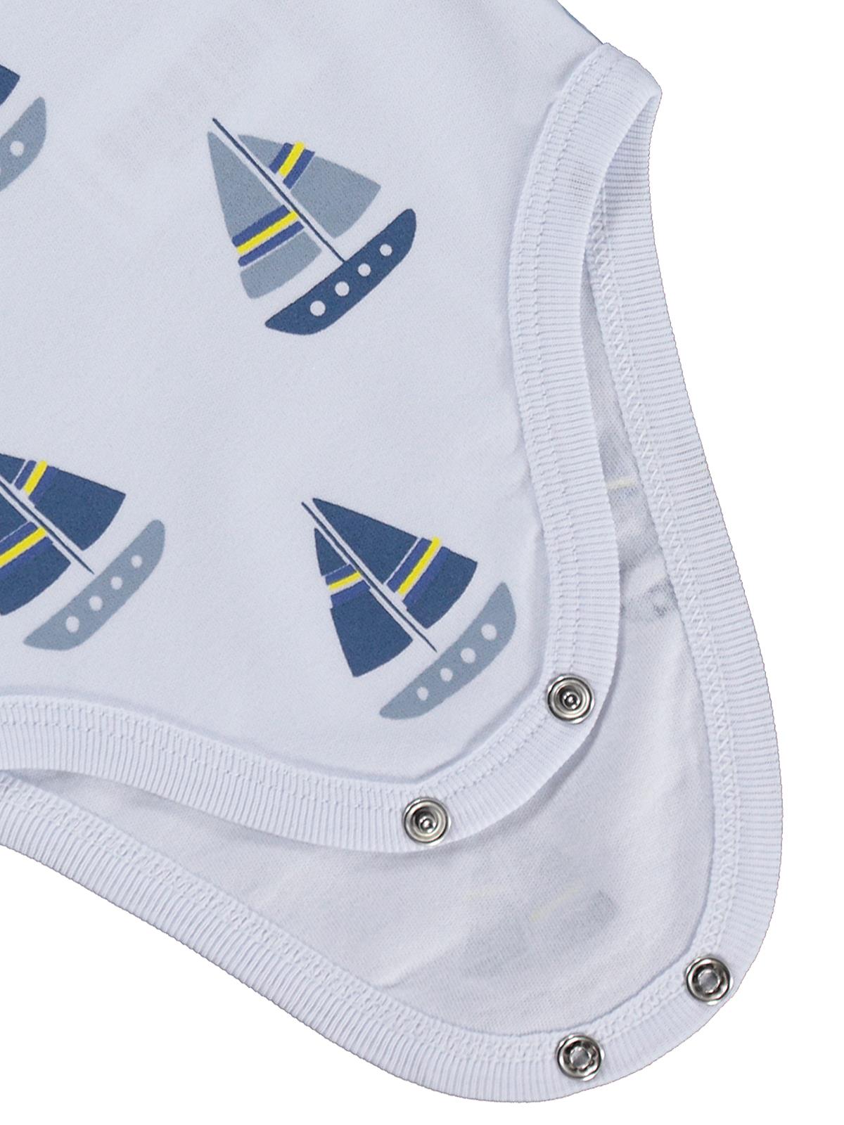 Civil Baby Yelkenli Empirme 3-36 Ay Çıtçıtlı Badi - Beyaz