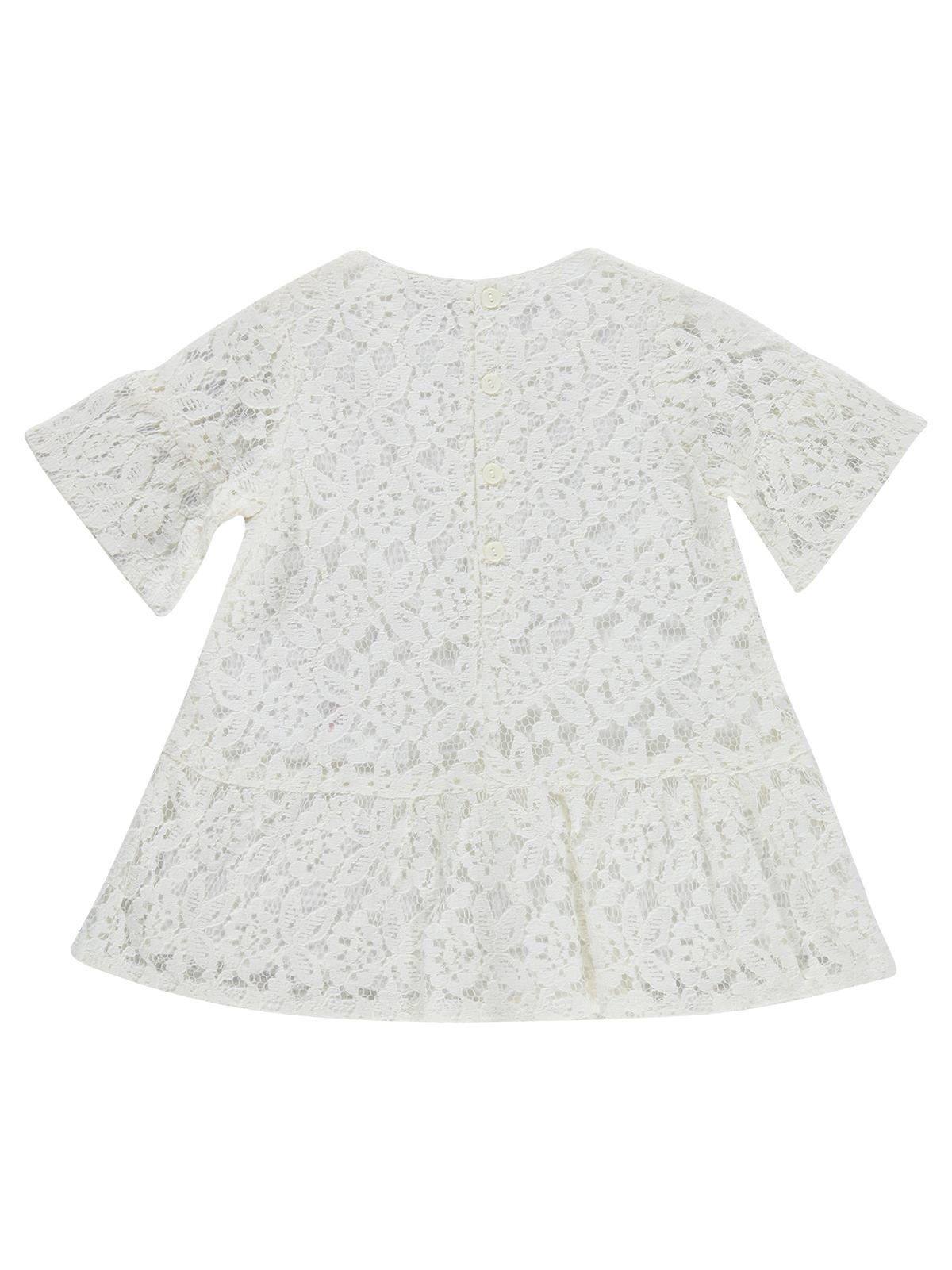 Civil Baby Dantel Çiçek Desenli 6-18 Ay Elbise - Ekru