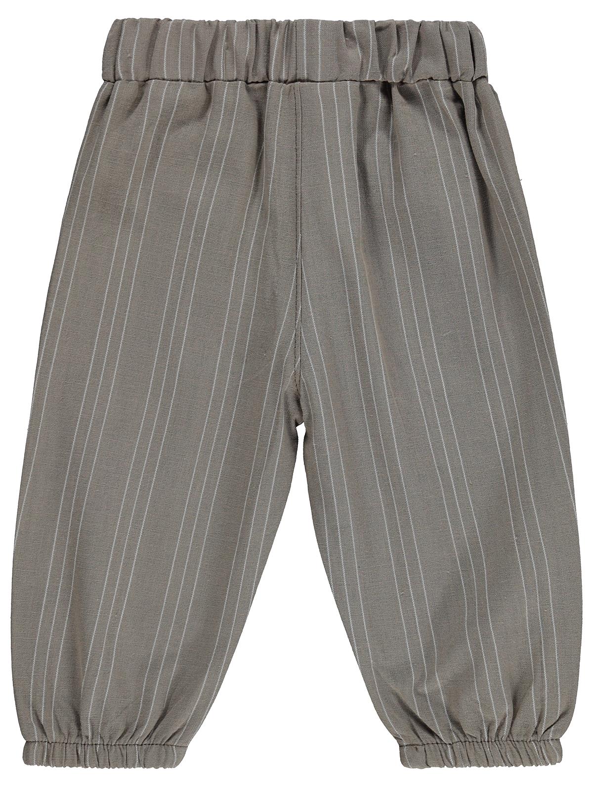 Civil Baby Çizgili 6-18 Ay Pantolon - Kahverengi