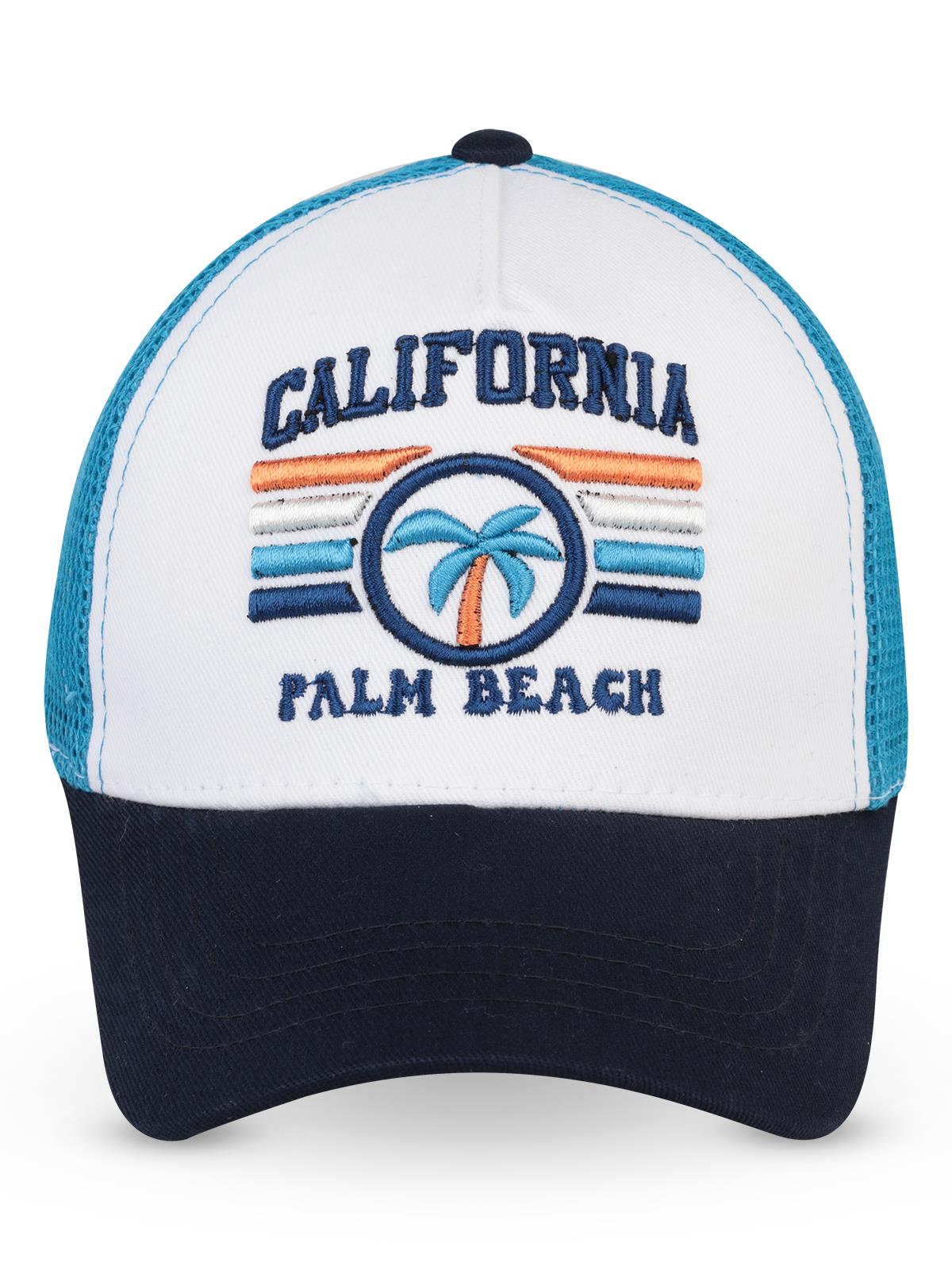 Civil Boys Calıfornıa Premium Nakış 6-9 Yaş Çocuk Erkek Kep Şapka - Beyaz