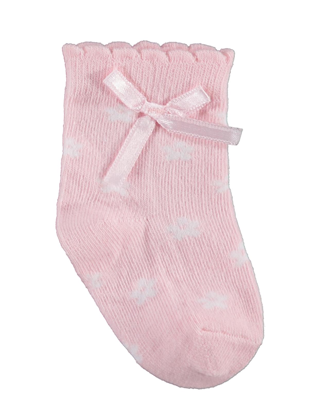 Civil Baby Dantel ve Fiyonk Aksesuarlı 3'lü 6-18 Ay Bebek Kız Çorap Set