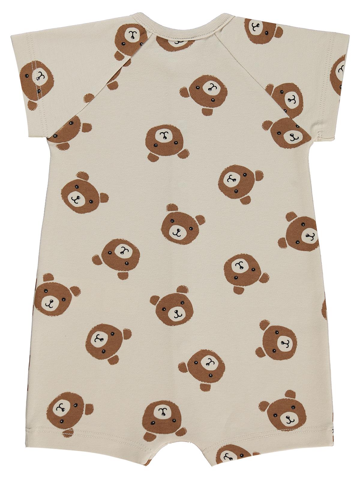 Civil Baby Ayıcık Baskılı 6-18 Ay Tulum - Bej