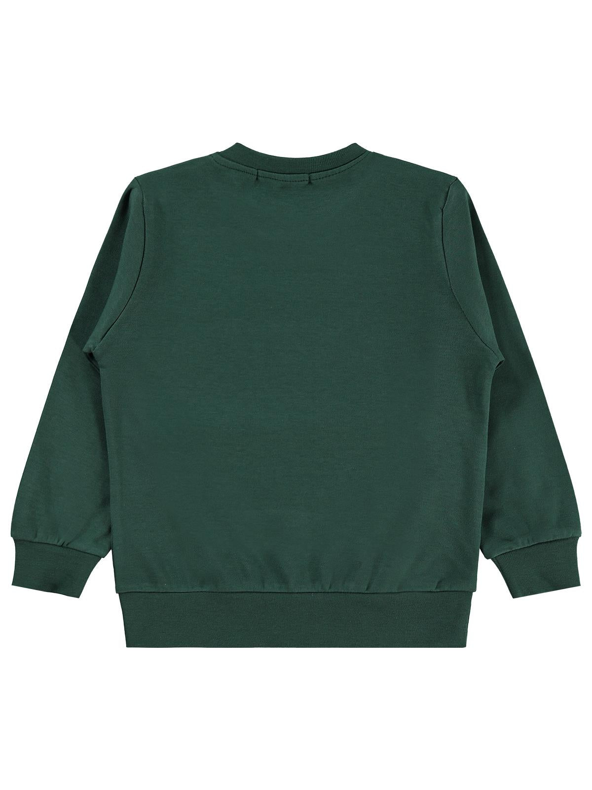 Civil Boys Kaykay Köpek Baskılı 2-5 Yaş Sweatshirt - Yeşil