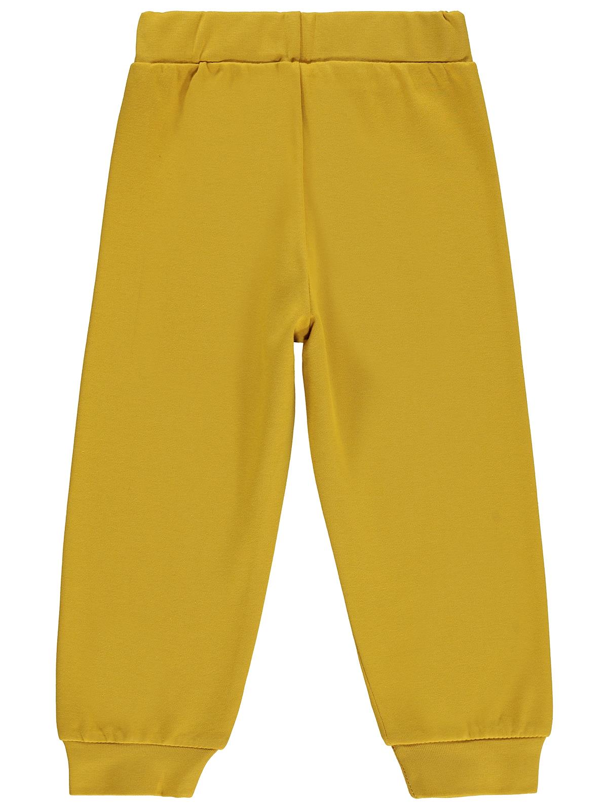 Civil Boys Fotoğraf Makinesi Baskılı 2-5 Yaş Eşofman Altı - Hardal