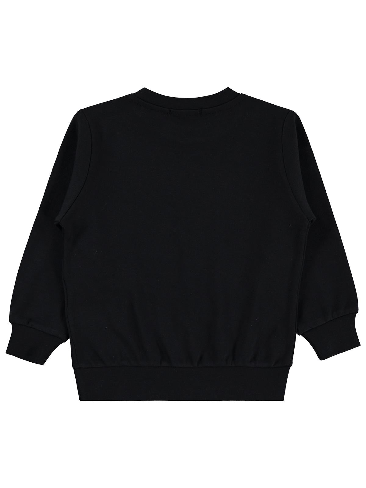 Civil Boys Fotoğraf Makinesi Baskılı 2-5 Yaş Sweatshirt - Siyah