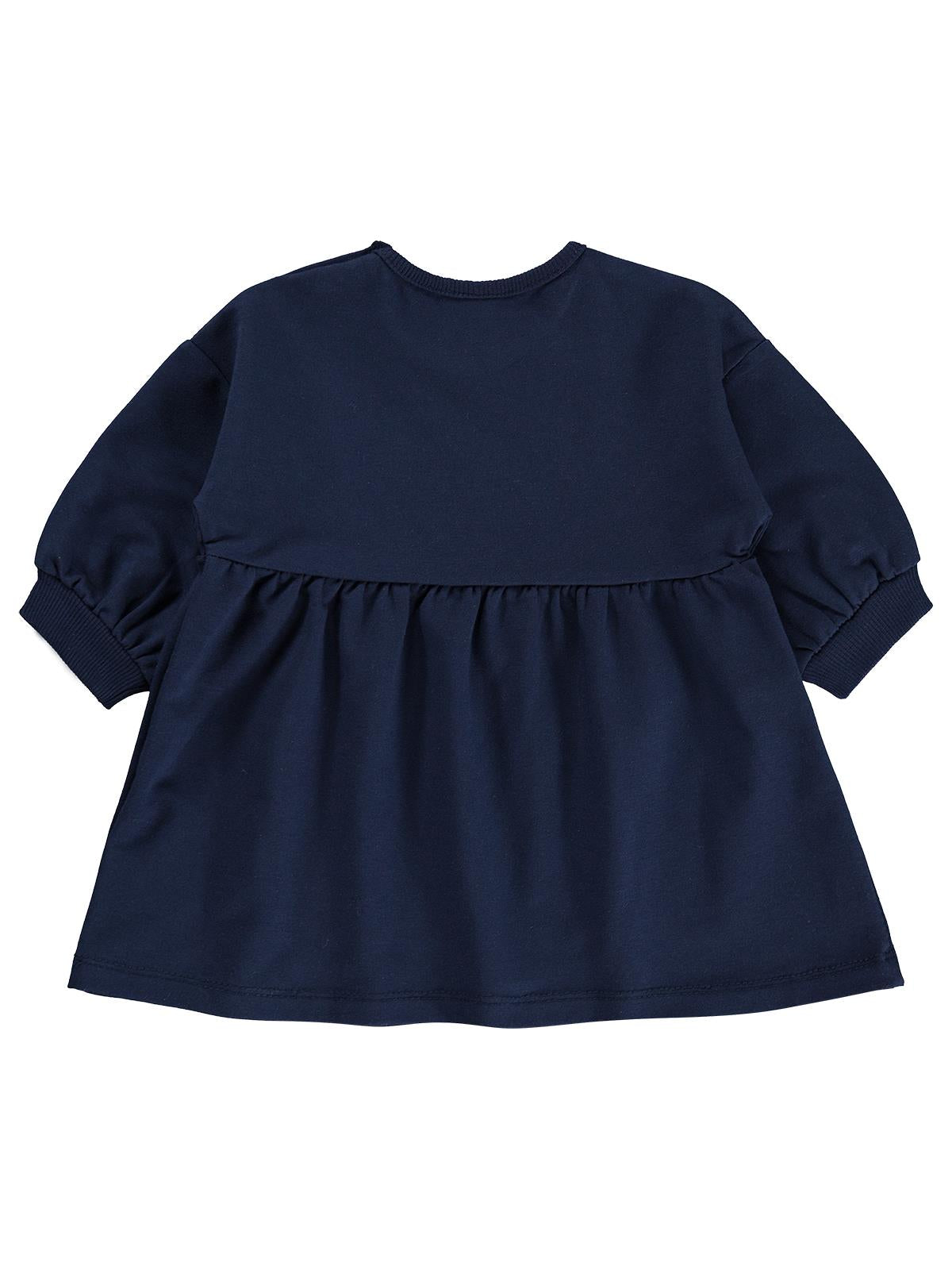 Civil Baby Çiçek Nakışlı Basic 6-18 Ay Elbise - Lacivert