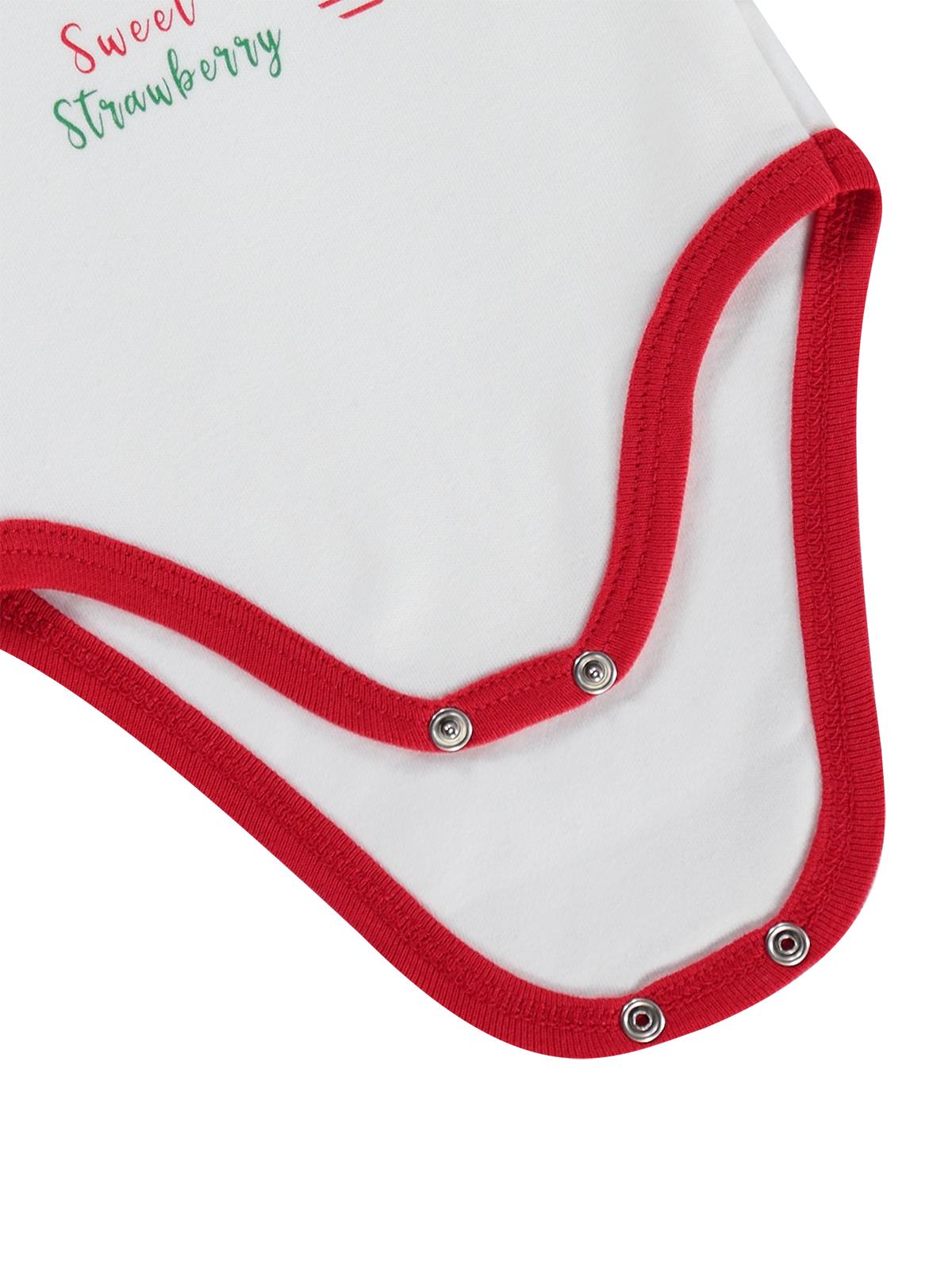 Nova Baby Çilek Kokulu Kısa Kol 0-9 Ay Çıtçıtlı Badi - Ekru