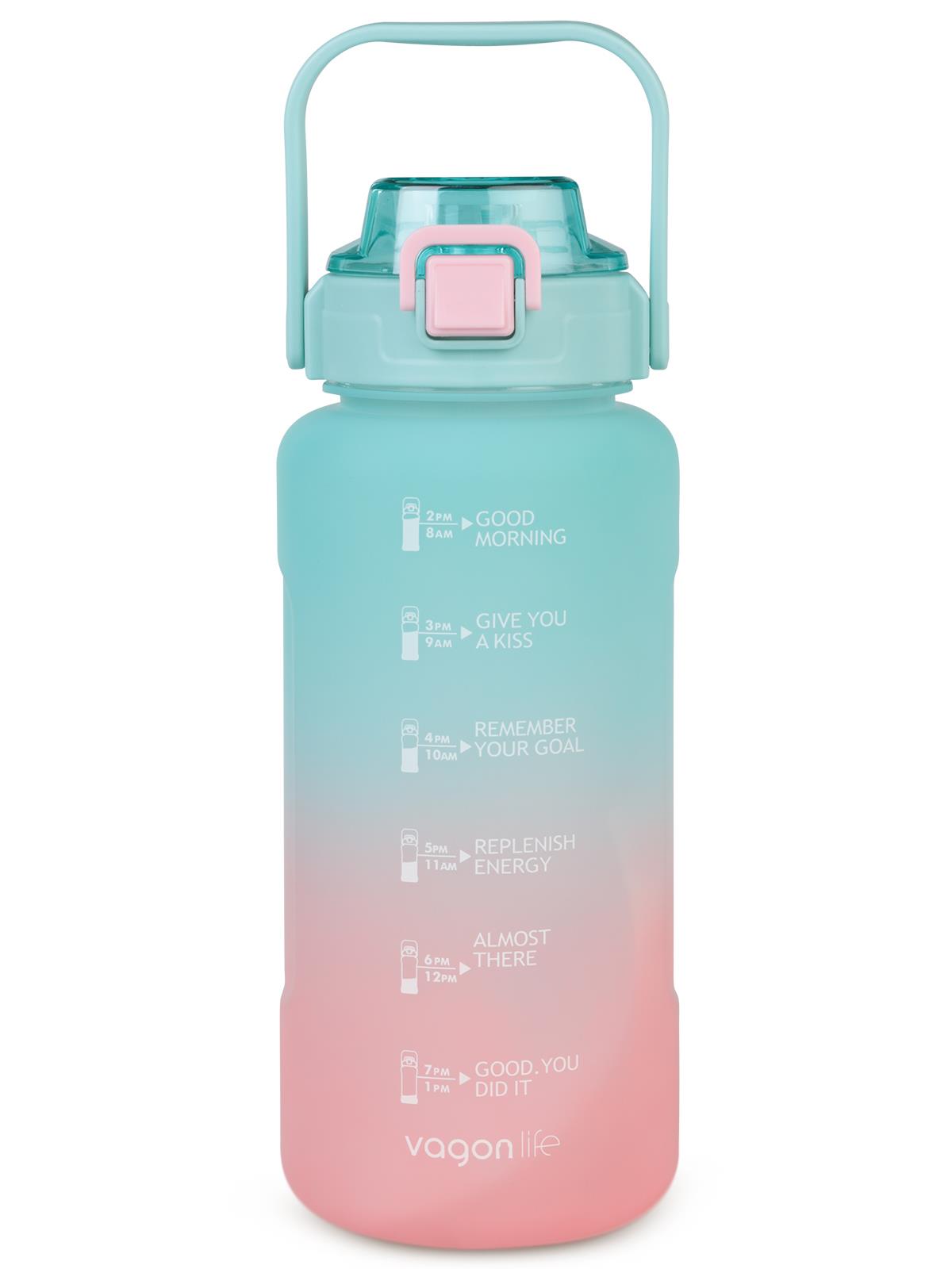 Vagonlife Policarbon Pipetli Matara 2000 Ml - Pembe