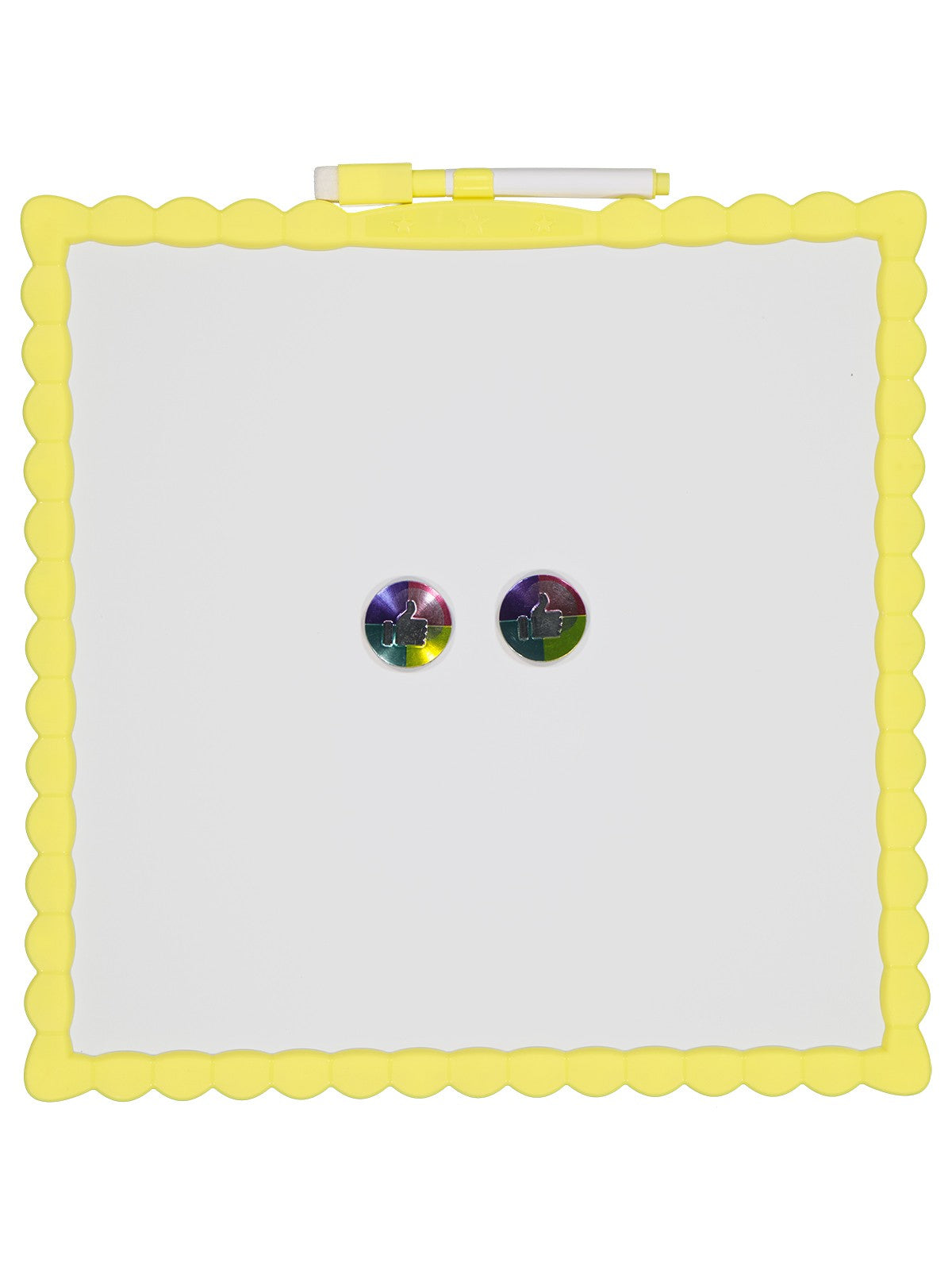Mikro Magnetic Çift Taraflı Yazı Tahtası 29Cmx29Cm - Sarı