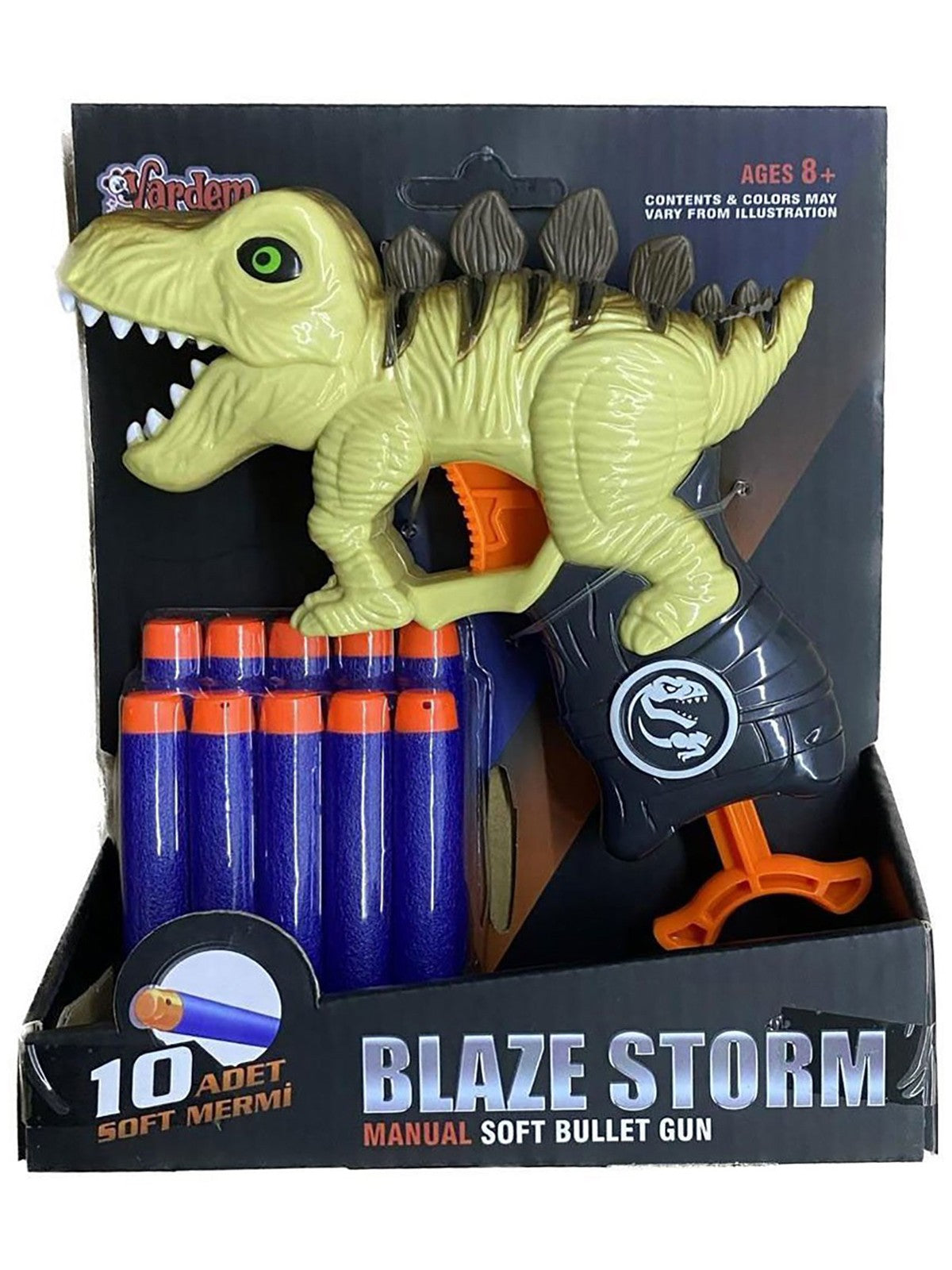 Vardem Yumusak Mermılı Dınozor Müzikli Ve Işıklı Oyuncaklar - Yeşil