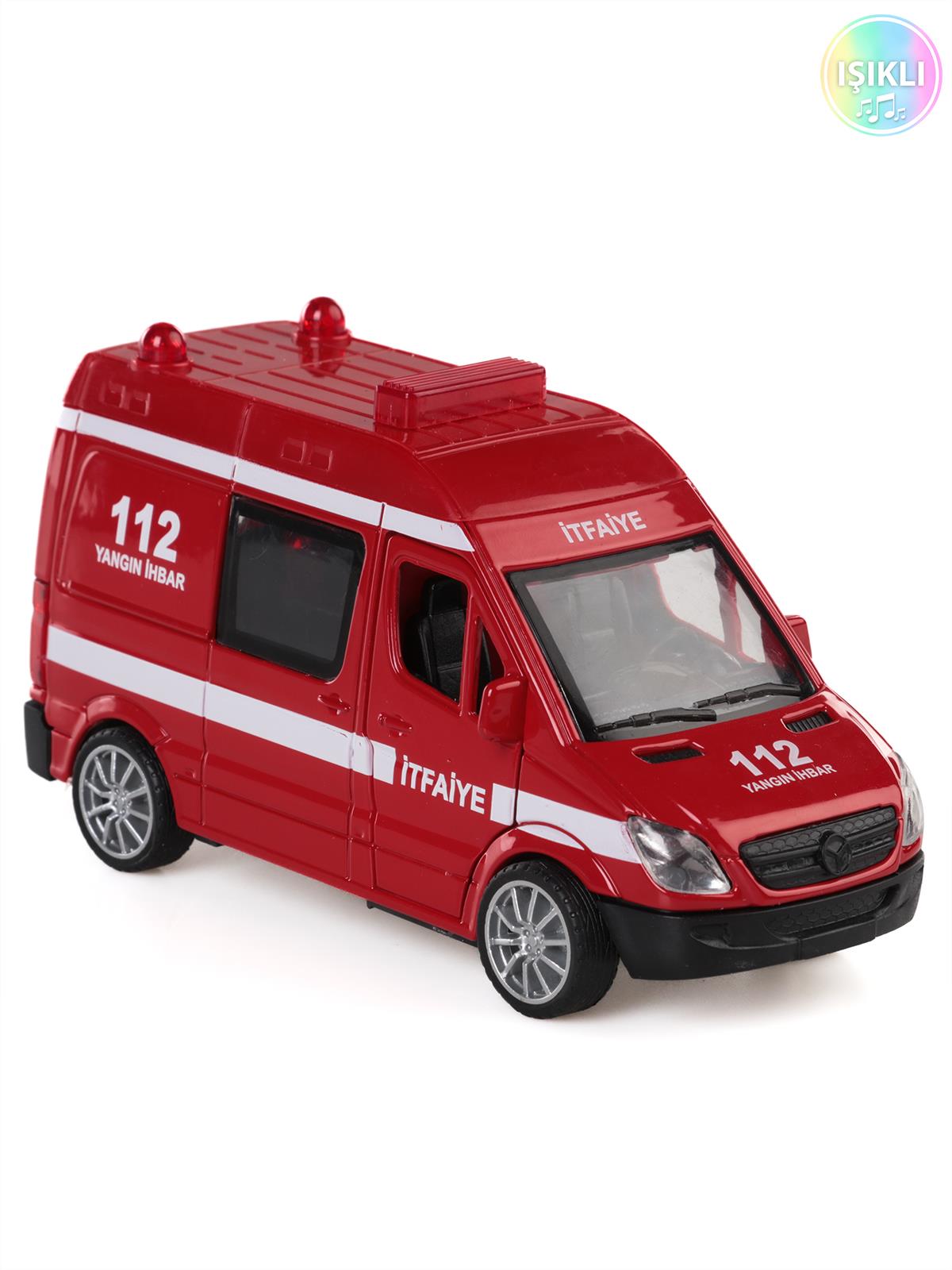 Can Oyuncak Kutuda Sesli Çek Bırak Ambulans - Kırmızı