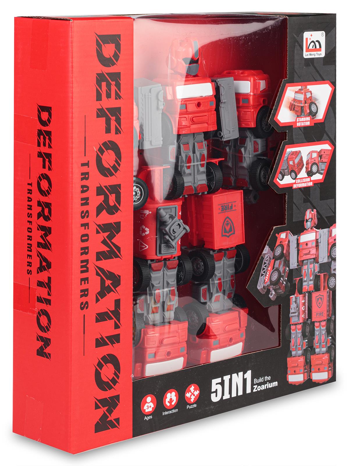Can Oyuncak Ufo Transformers - Kırmızı