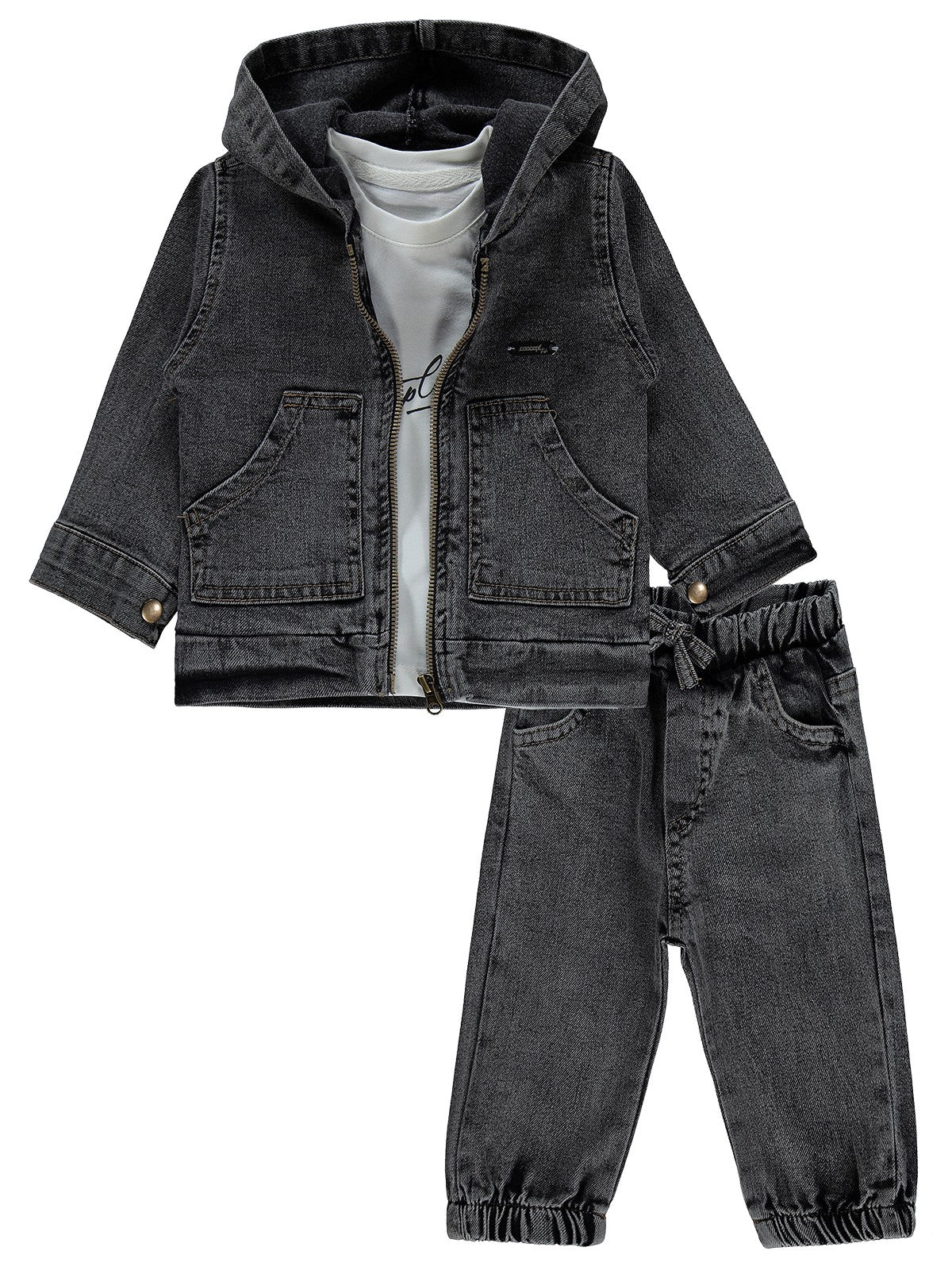 Concept Ceketli 3 Lü 6-18 Ay Takım - Siyah