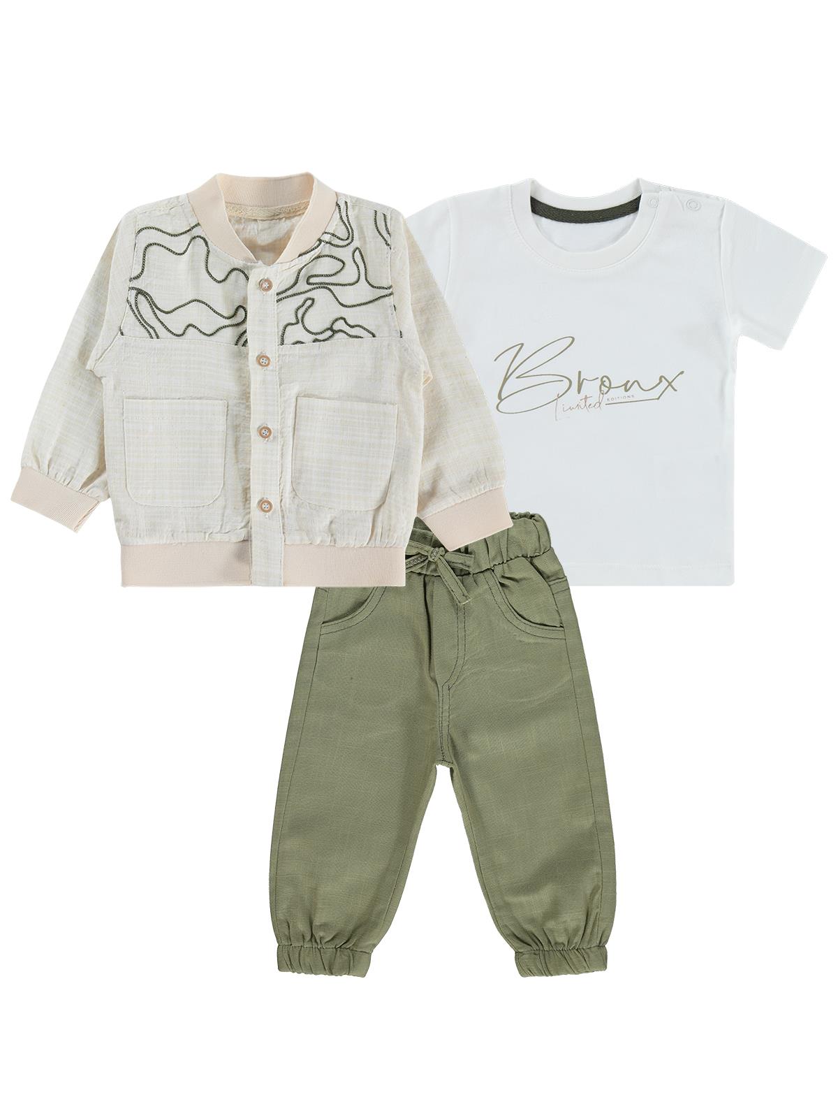 Concept Hırkalı 3 Lü 6-18 Ay Takım - Yeşil