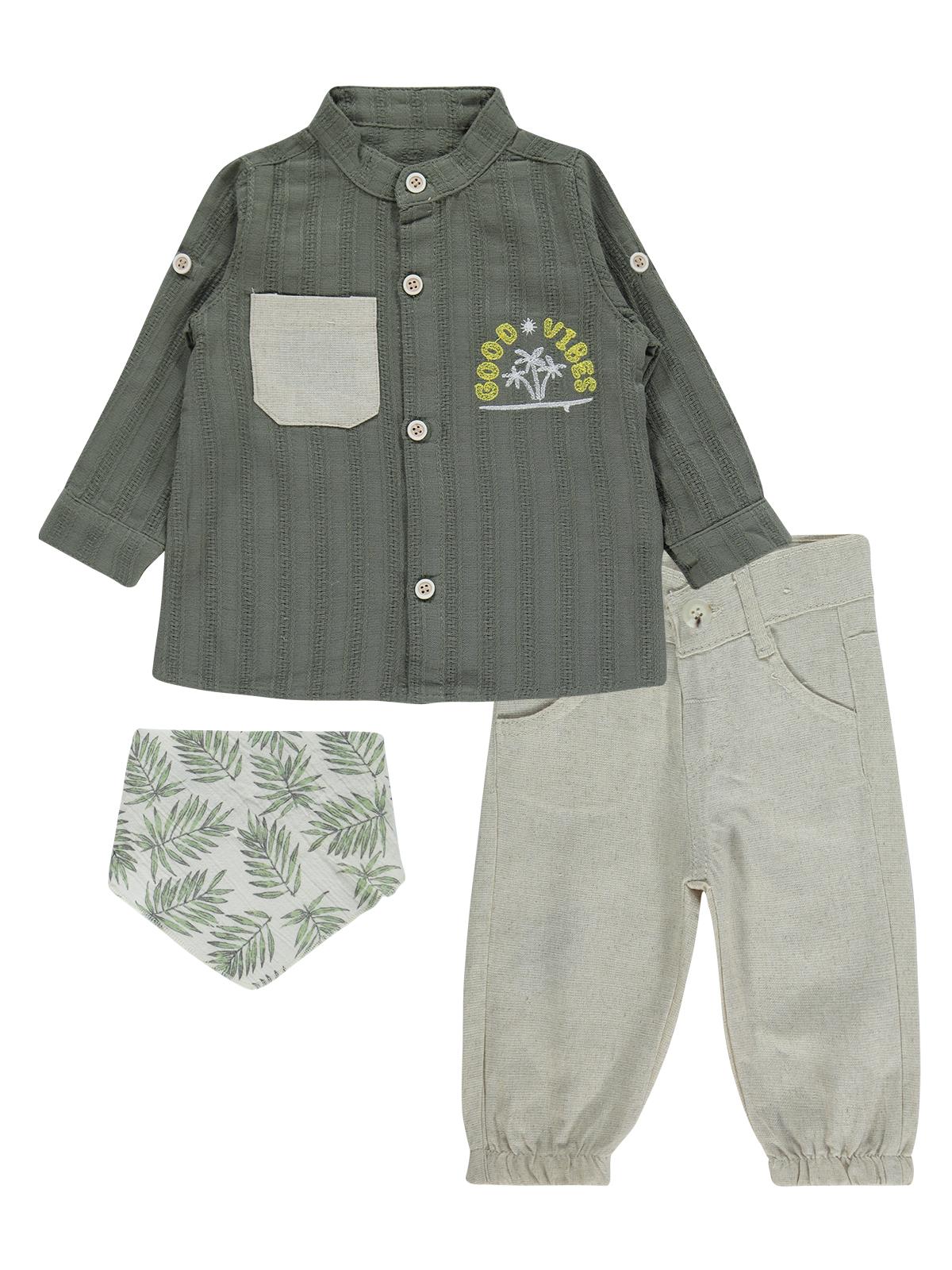 Concept Fularlı 3 Lü 6-18 Ay Takım - Yeşil