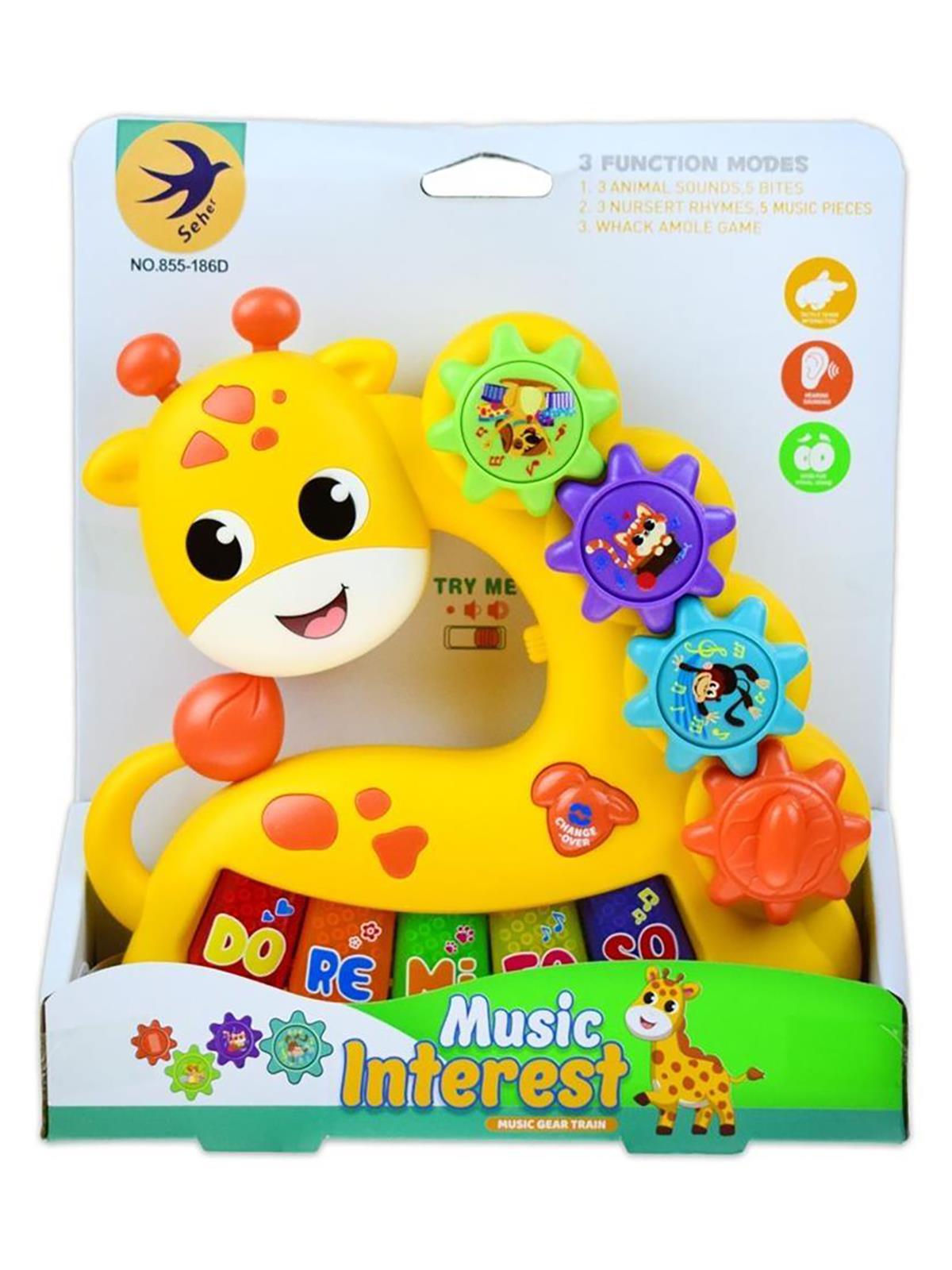 Seher Oyuncak Pilli Müzikli Zürafa