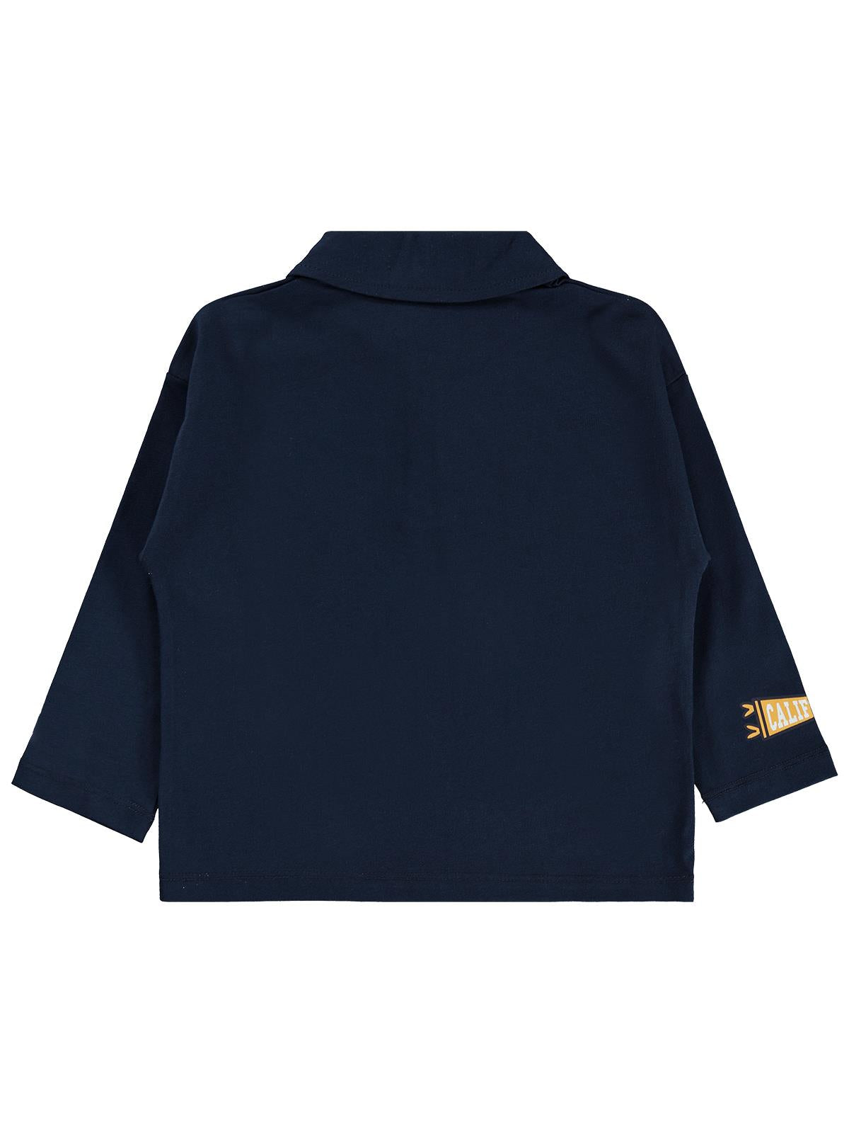 Civil Erkek Çocuk Baseball Baskılı Sweatshirt | Süprem Uzun Kol | Okul Kreş ve Günlük Kullanım - Lacivert