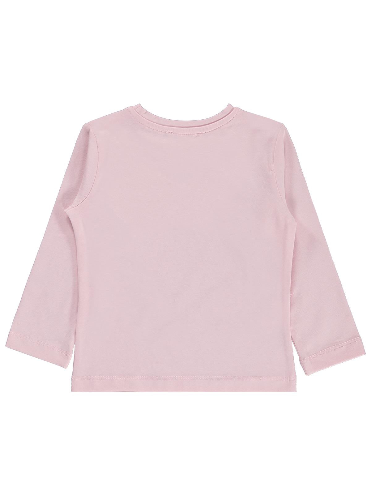 Civil Girls Kız Çocuk Basic Sweatshirt | Likralı Süprem Uzun Kol | Okul Kreş ve Günlük Kullanım - Pudra