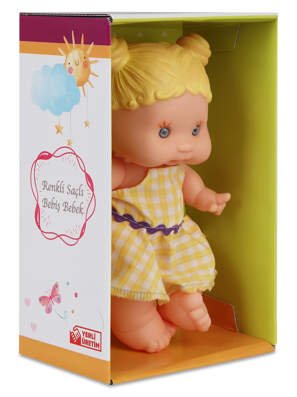 Erpa Oyuncak Kutuda Bebiş Bebek Renkli Saçlı - Sarı