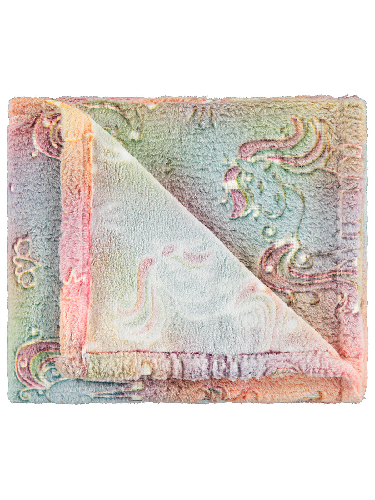 Civil Baby Tek Boynuzlu At Baskılı 90x110 cm Battaniye - Pembe
