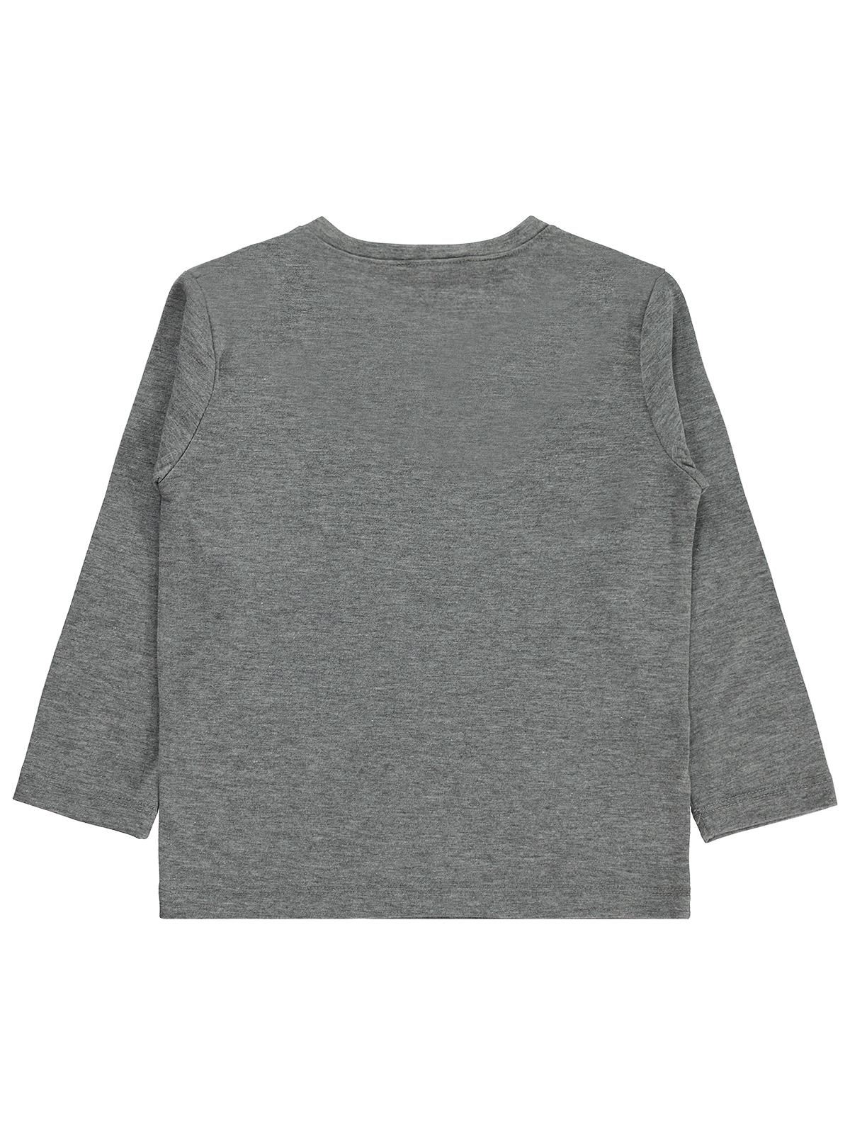 Civil Boys Erkek Çocuk Basic Sweatshirt | Likralı Süprem Uzun Kol | Okul Kreş ve Günlük Kullanım - Gri