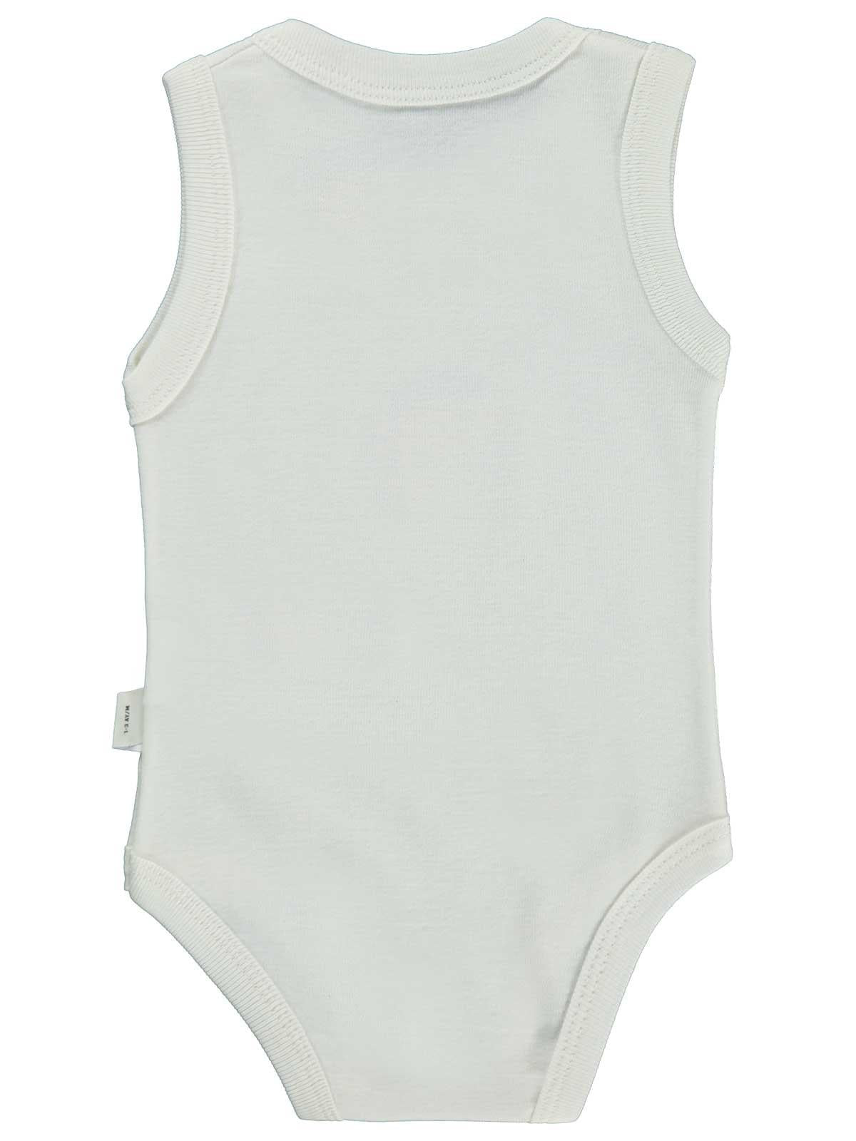 Civil Baby Unicorn Baskılı 0-3 Yaş Çıtçıtlı Badi - Ekru