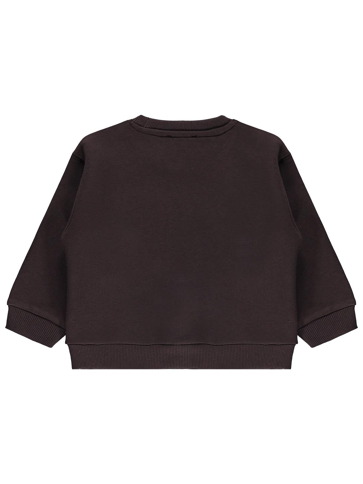 Civil Girls Su Yolu Aksesuarlı 2-5 Yaş Sweatshirt - Kahverengi