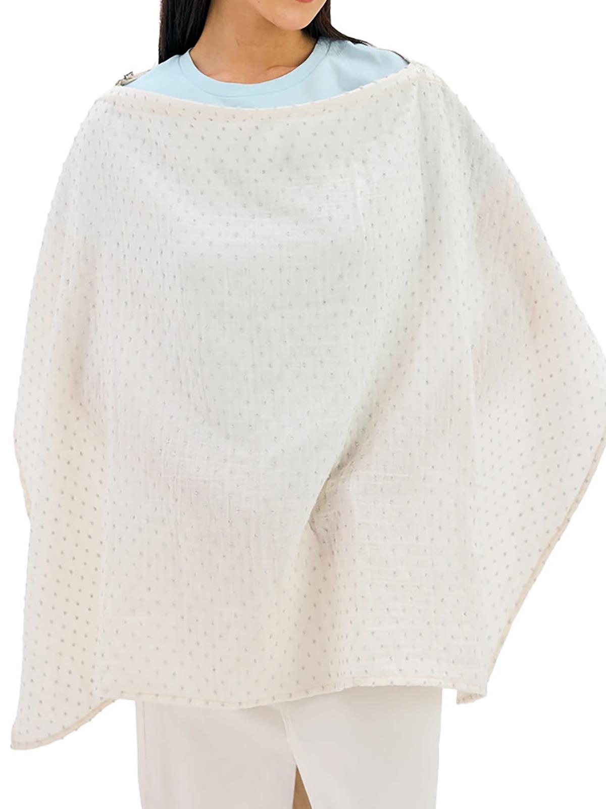 Miniboni Müslin Emzirme Örtüsü - Beyaz