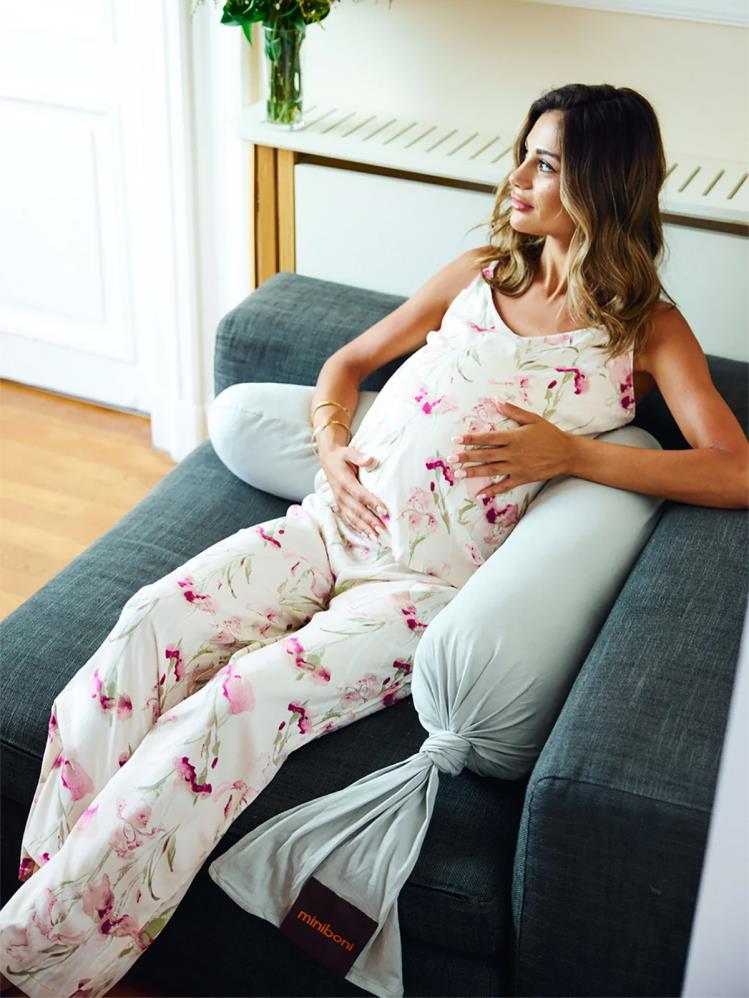 Miniboni Hamile Destek & Emzirme Minderi - Gri