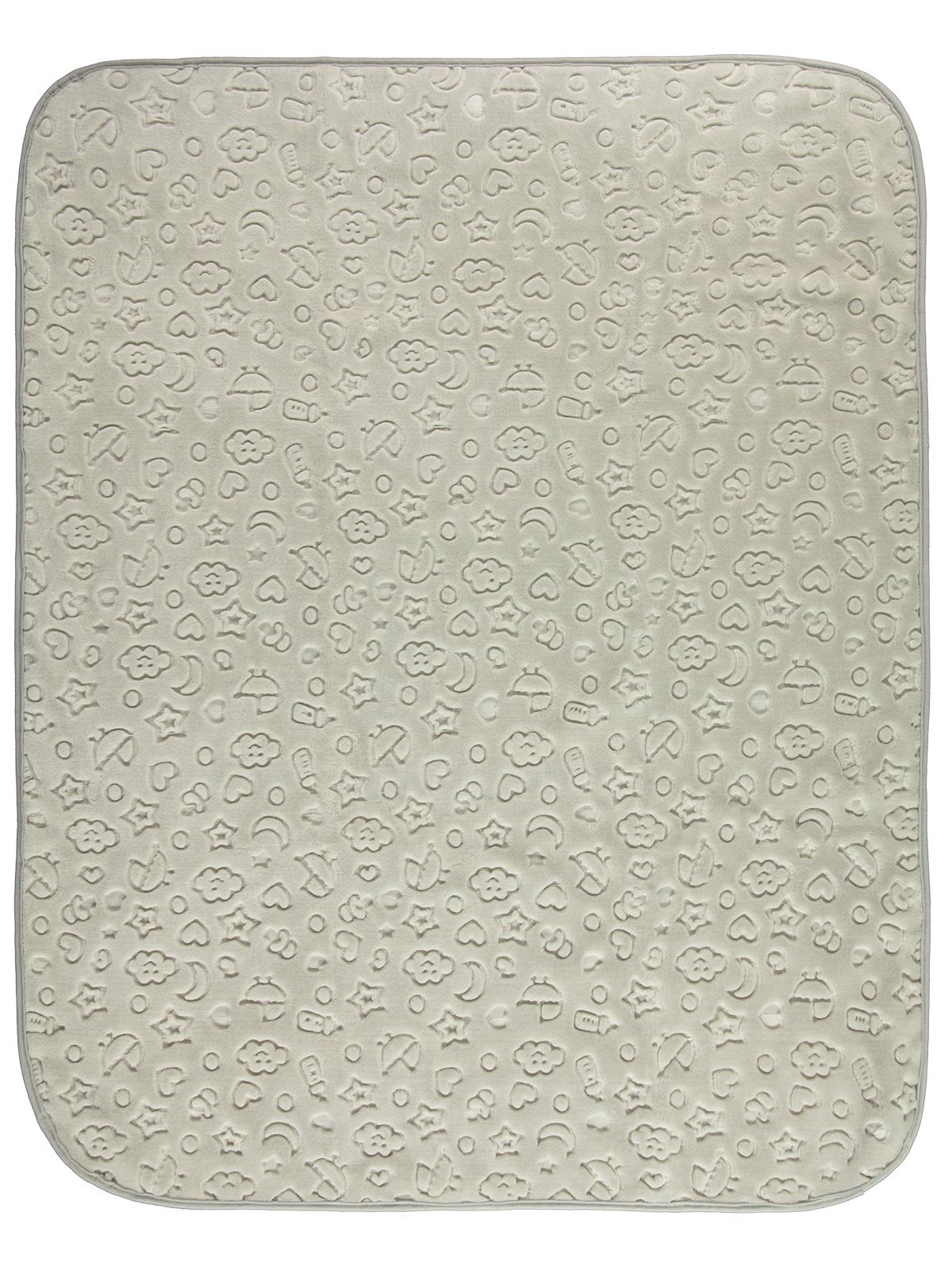 Civil Baby Bulut Yıldız Empirme Baskılı 100x120 cm Battaniye - Gri