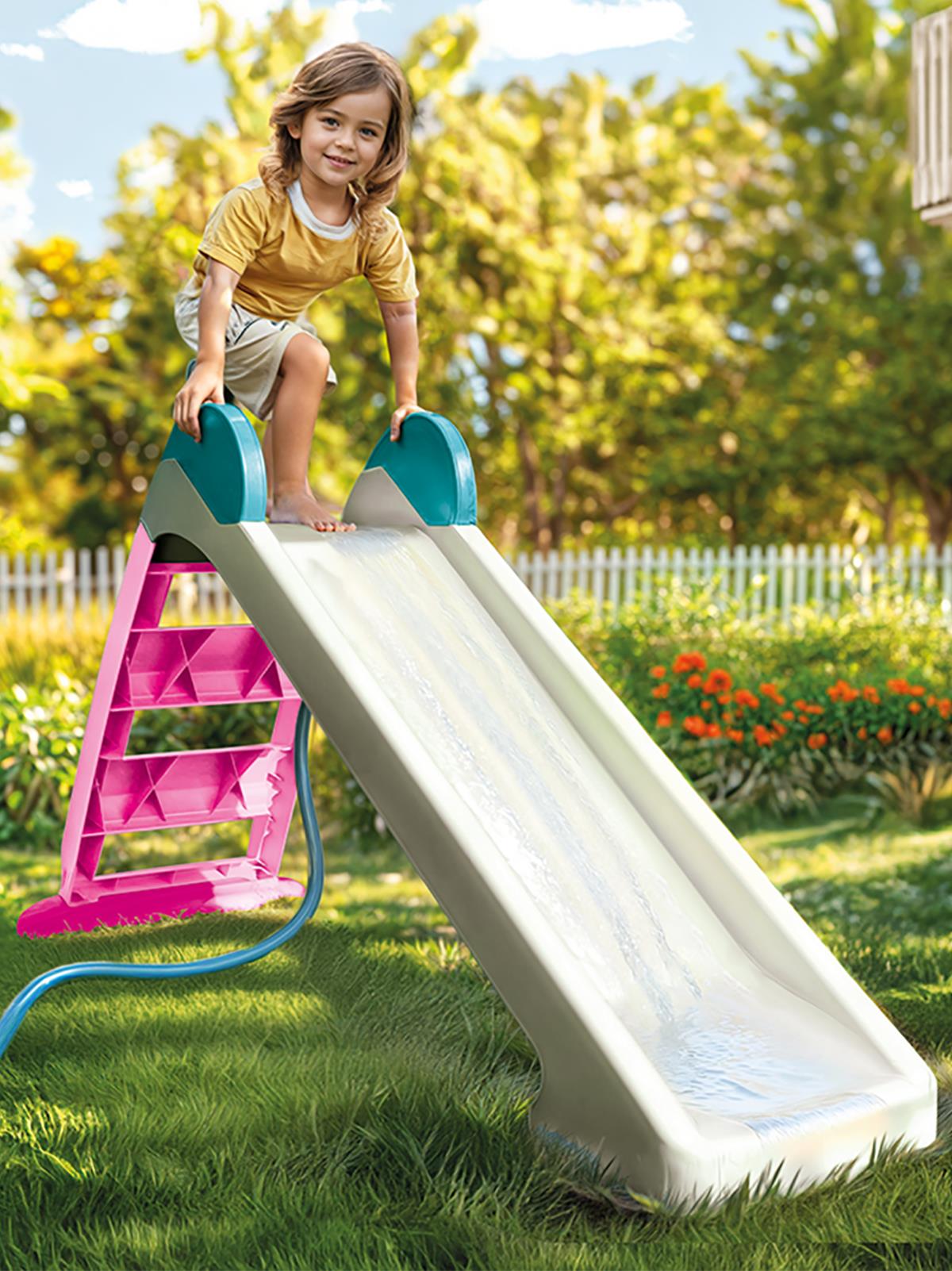 Dolu Su kaydırağı - Pembe