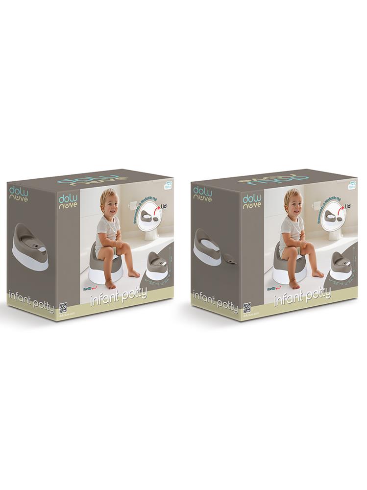 Dolu Nuve Bebek Lazımlığı - Gri