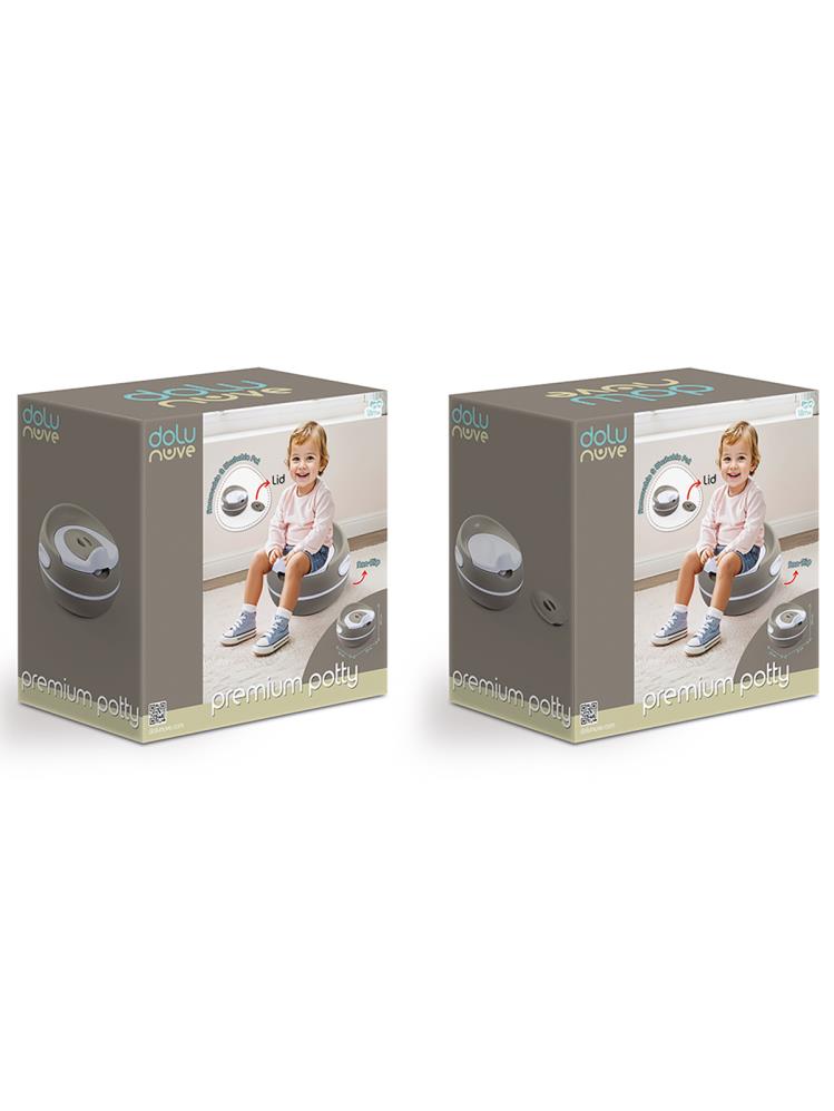 Dolu Nuve Premium Lazımlık - Gri