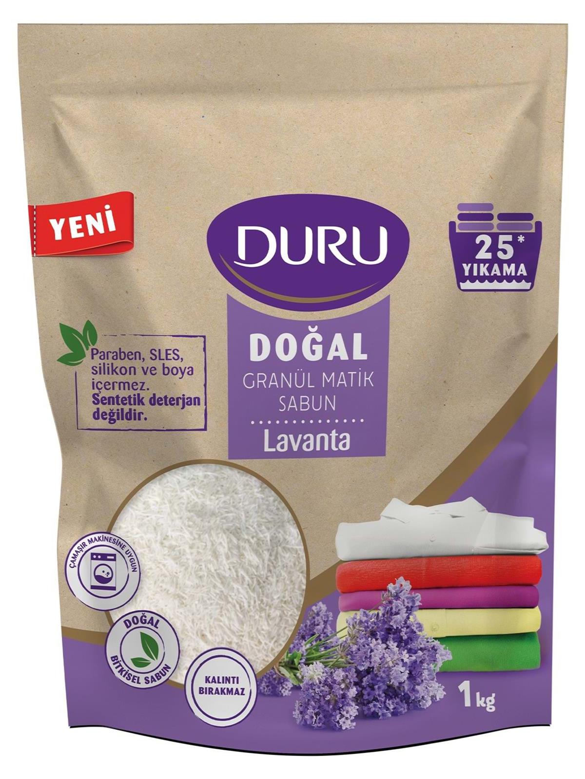 Duru Lavanta Kokulu Doğal Granül Matik Sabun 1 kg