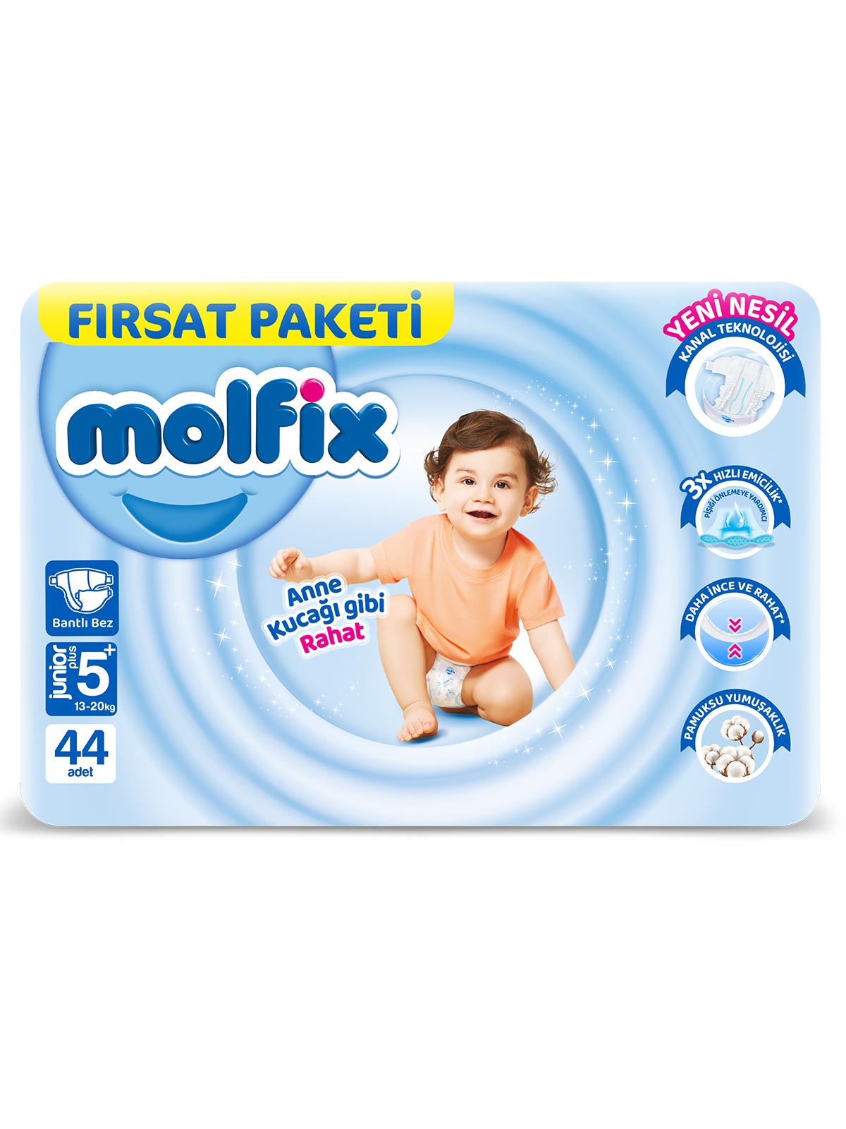Molfıx Junıor Plus Bebek Bezi 44 lu Fırsat Paketı