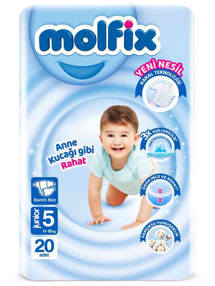 Molfix Bebek Bezi 5 Beden Junior 20 Adet