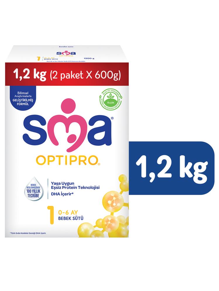Sma Optıpro 1 Devam Sütü 0-6 Ay (2x600) 1,2 kg